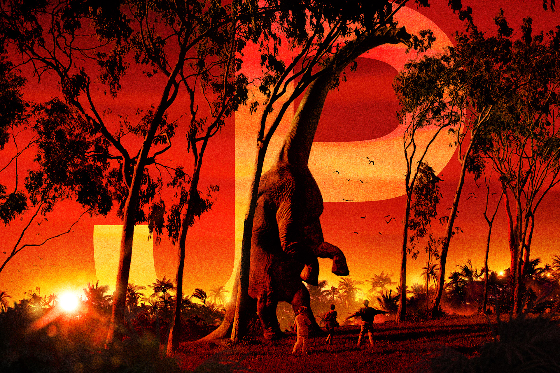 Classic Brachiosaurs Scene