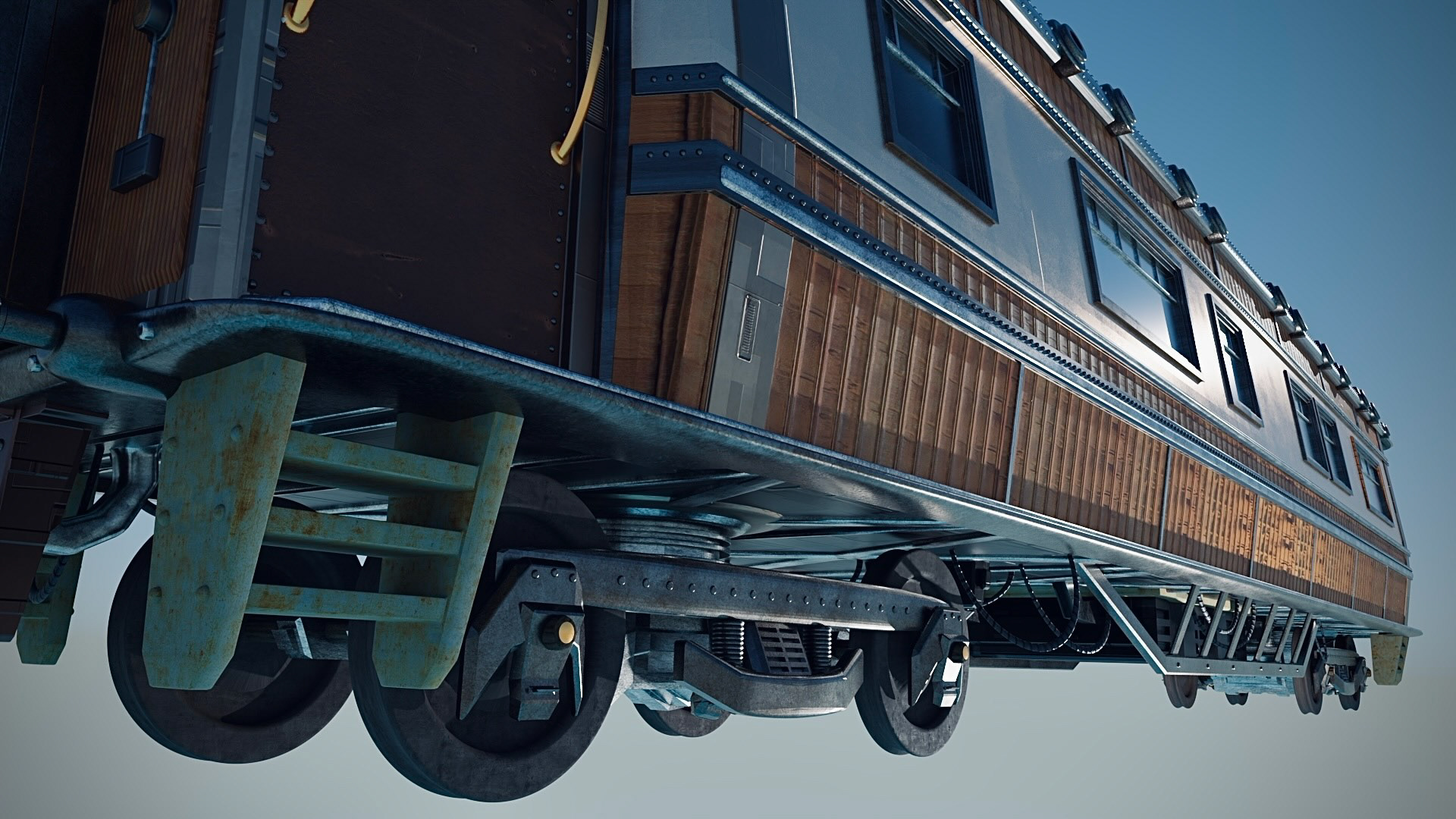 Train Car CG Model – Close Up