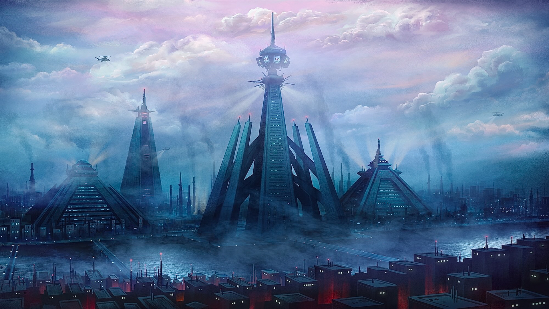 "1984" Iteration #1 – Environment Concept Painting