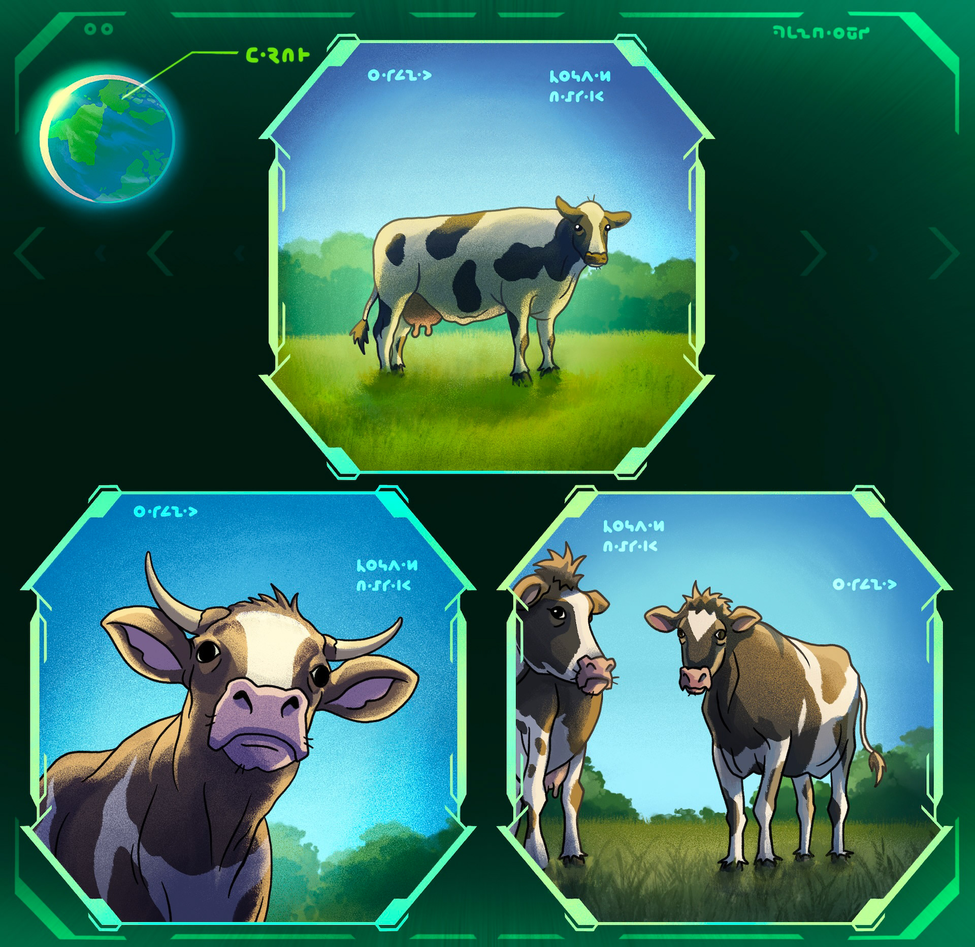 Cowputer Illustrations