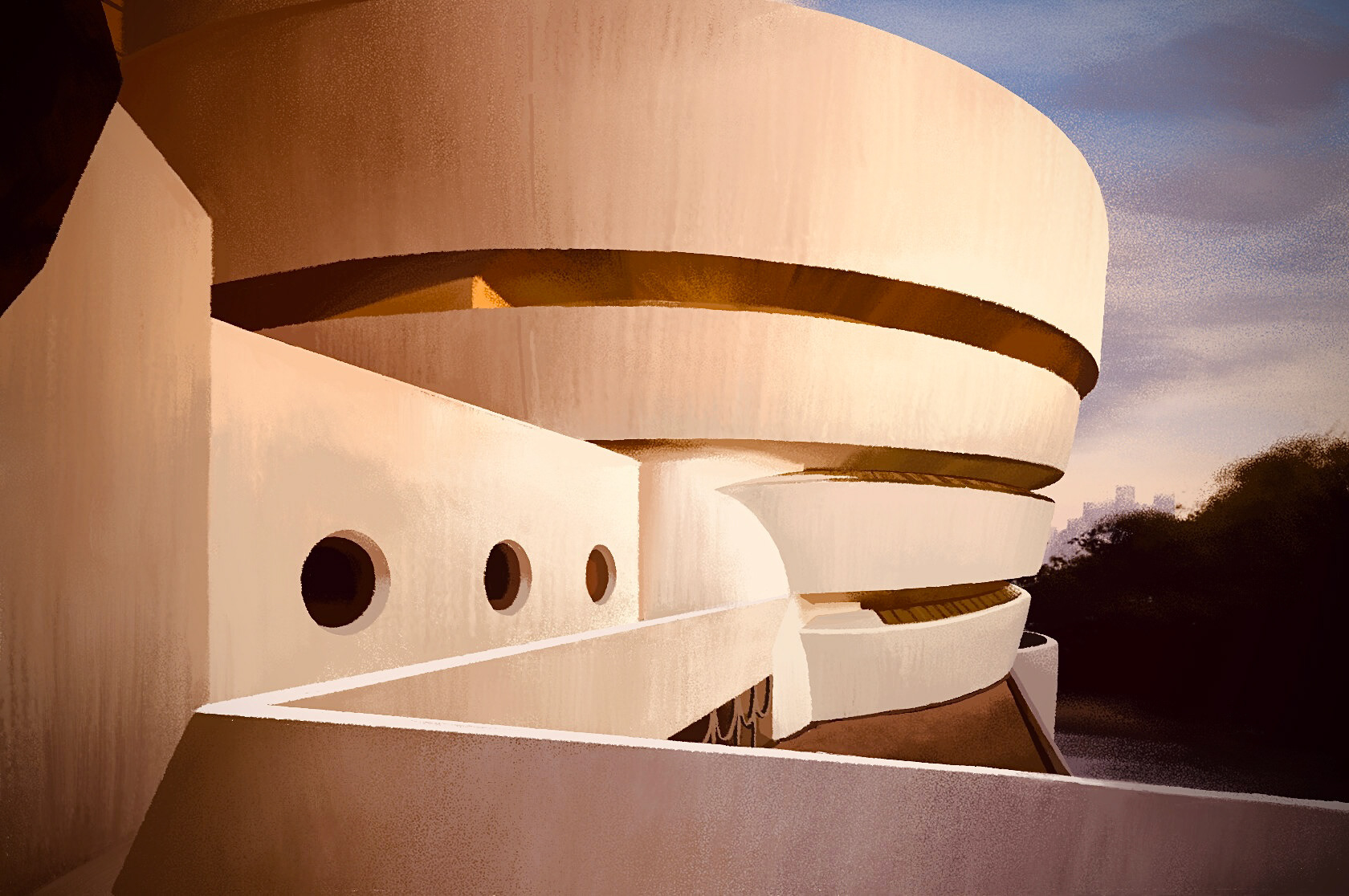"The Guggenheim" – Digital Painting