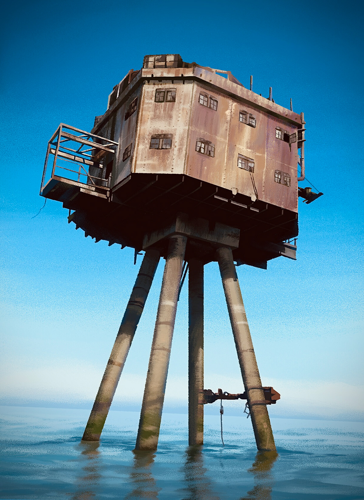"Sea Fortress" – Digital Painting