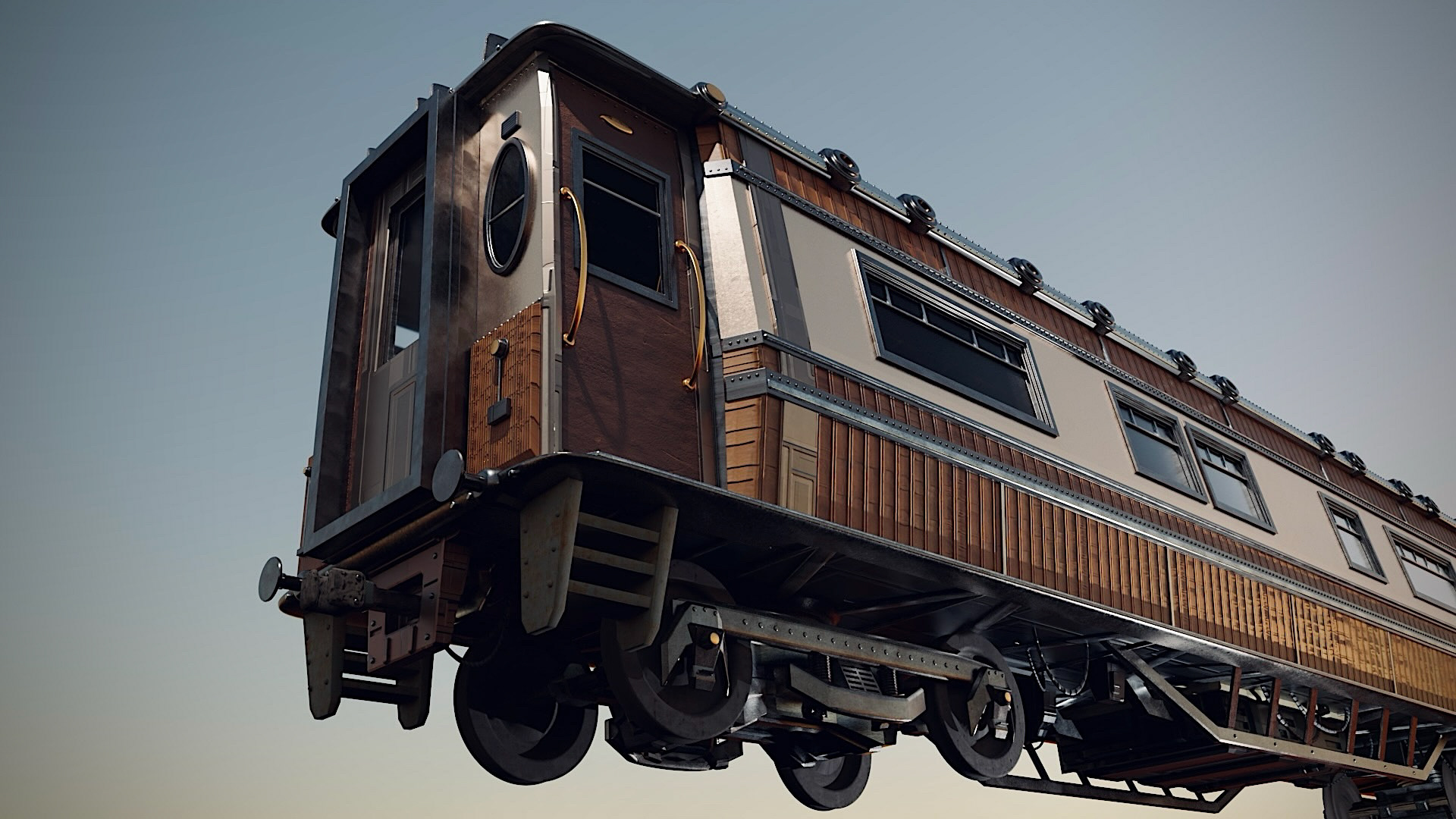 Train Car CG Model – Close Up