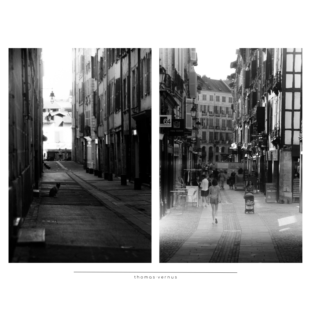 Série spéciale dans cette très jolie ville basque.  L’été dernier je me suis procuré un Minolta XD5, le petit frère du fleuron XD7 de l’époque.  Premier appareil photo a posséder les modes priorité vitesse, ouverture et manuel.  C’est un appareil électronique, à l’ergonomie excellent, la compacité et l’efficacité exemplaire.  Mais, puisqu’il y a toujours un mais, mon modèle, quoi que vendu comme « en parfait état », ne l’est pas.  Il manque une pièce pour accrocher la pellicule - merci le bout de scotch -,  les mousses d’étanchéité n’étenchéitent pas, et l’électronique cafouille.  Ce qui donne quelques surprise sur la prise de vue …