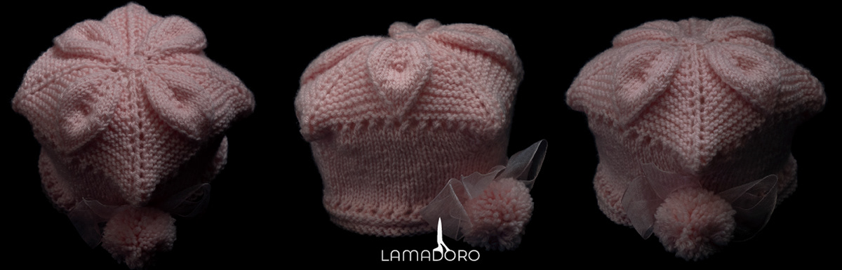 newborn hat mod. flower