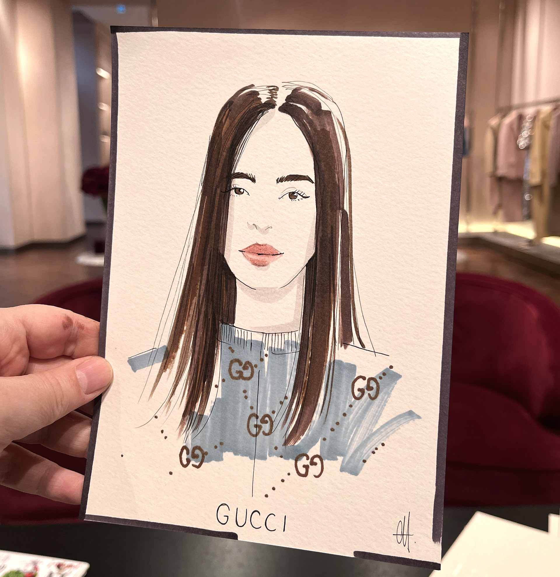 Live Drawing Gucci Montaigne