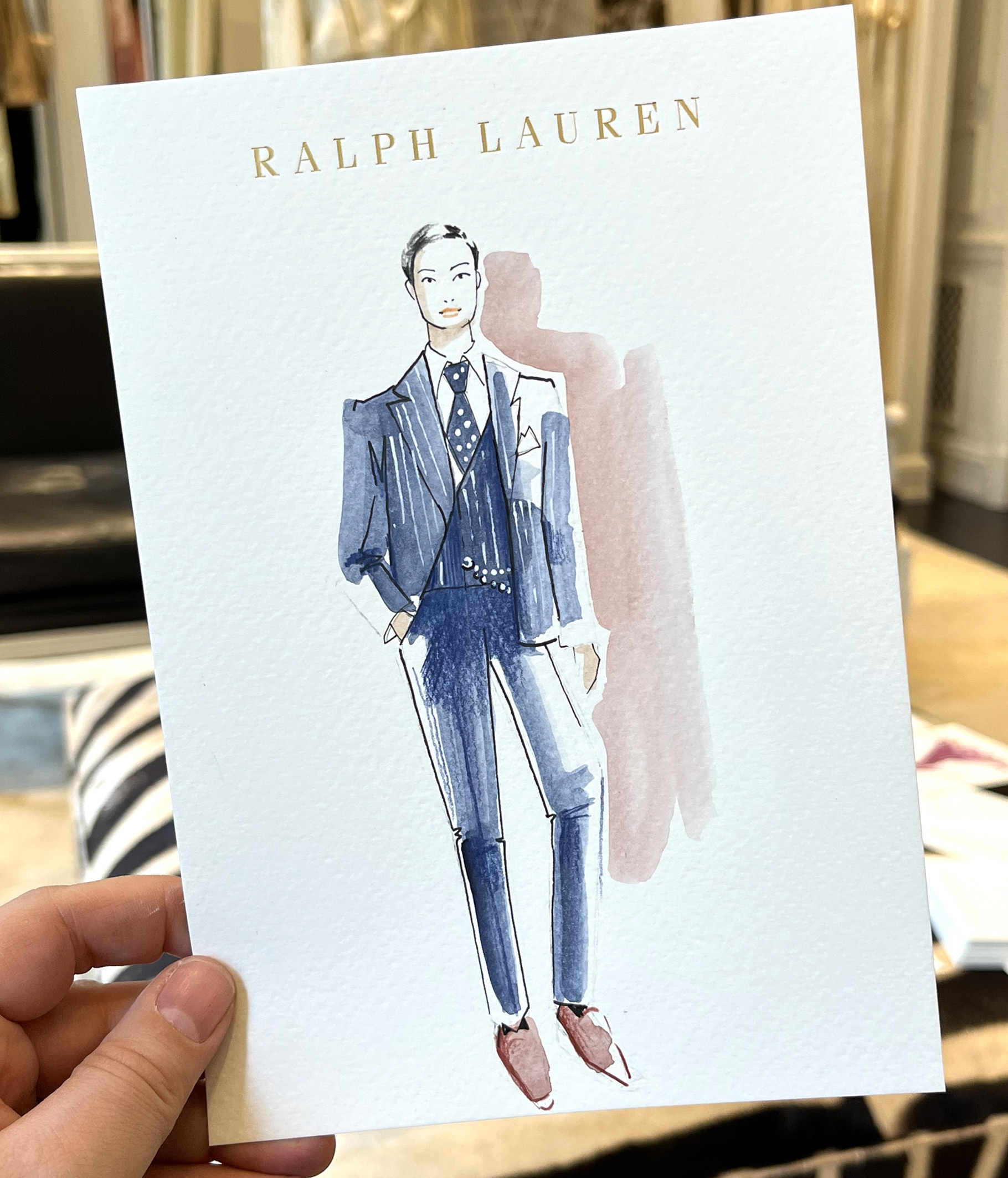 Live Drawing Ralph Lauren Montaigne Journée de la Femme