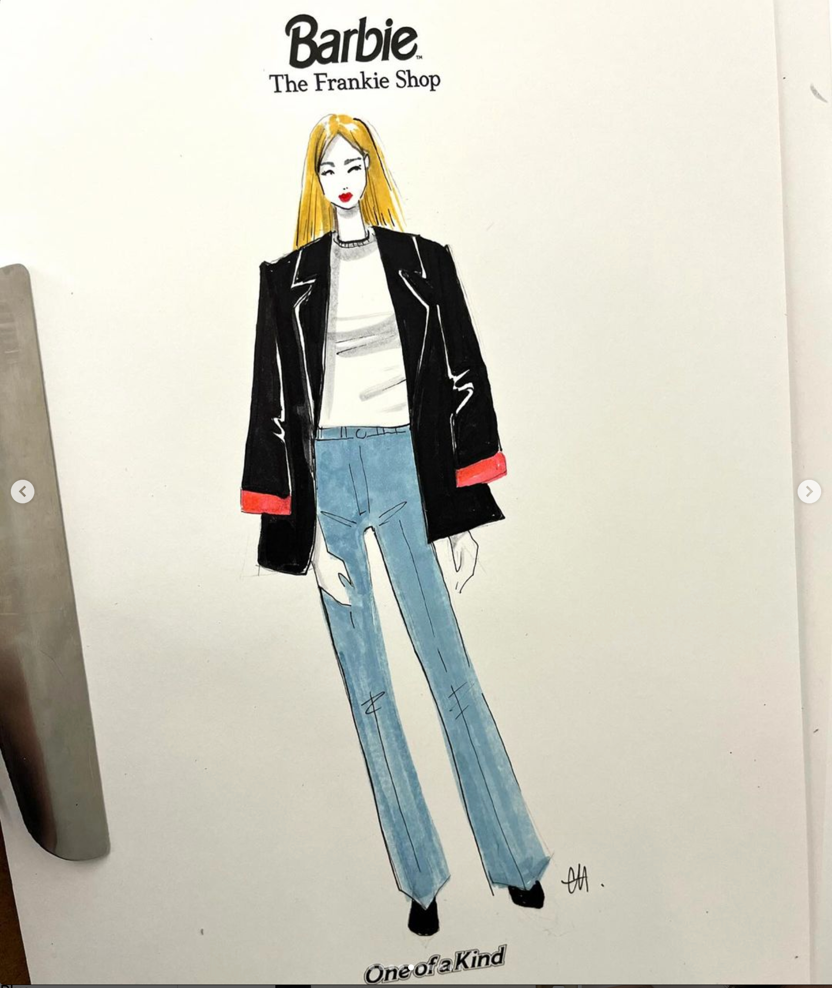 Live drawing Barbie x Frankie Shop