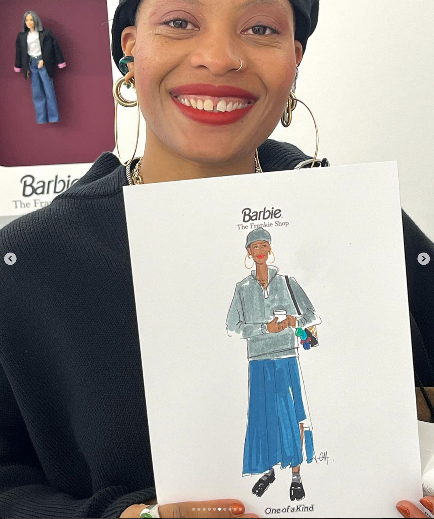Live drawing Barbie x Frankie Shop