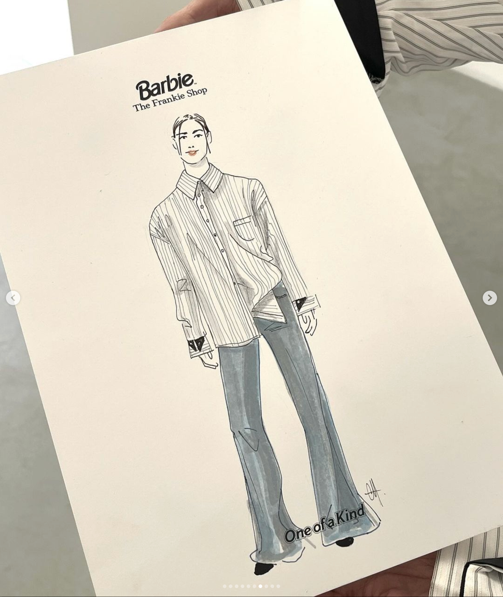 Live drawing Barbie x Frankie Shop
