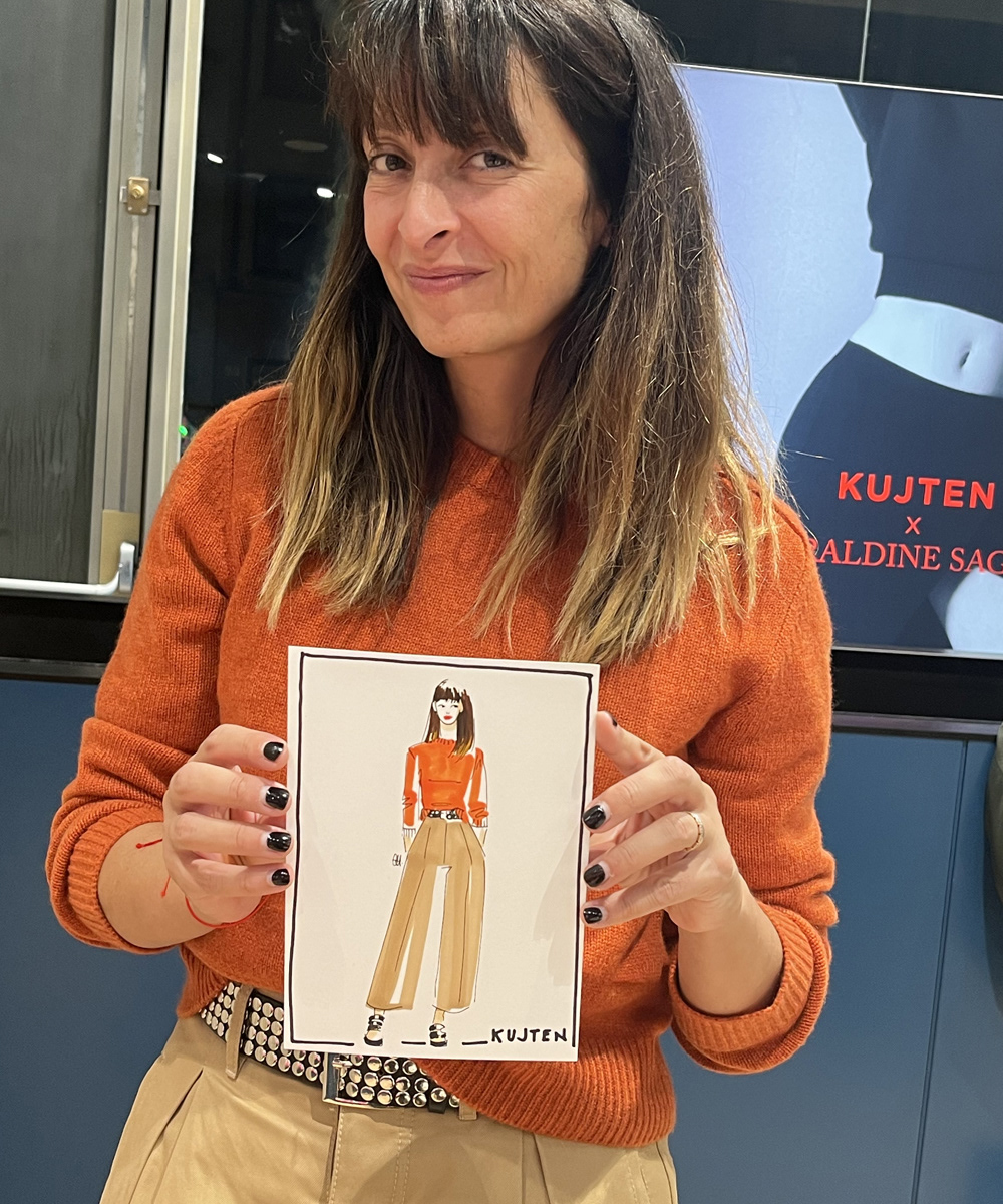 Live Drawing Soirée de Lancement Kujten x Geraldine Saglio