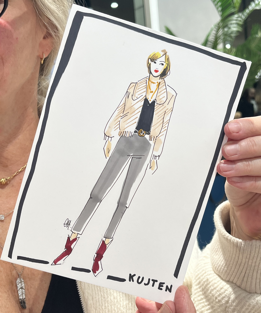 Live Drawing Soirée de Lancement Kujten x Geraldine Saglio
