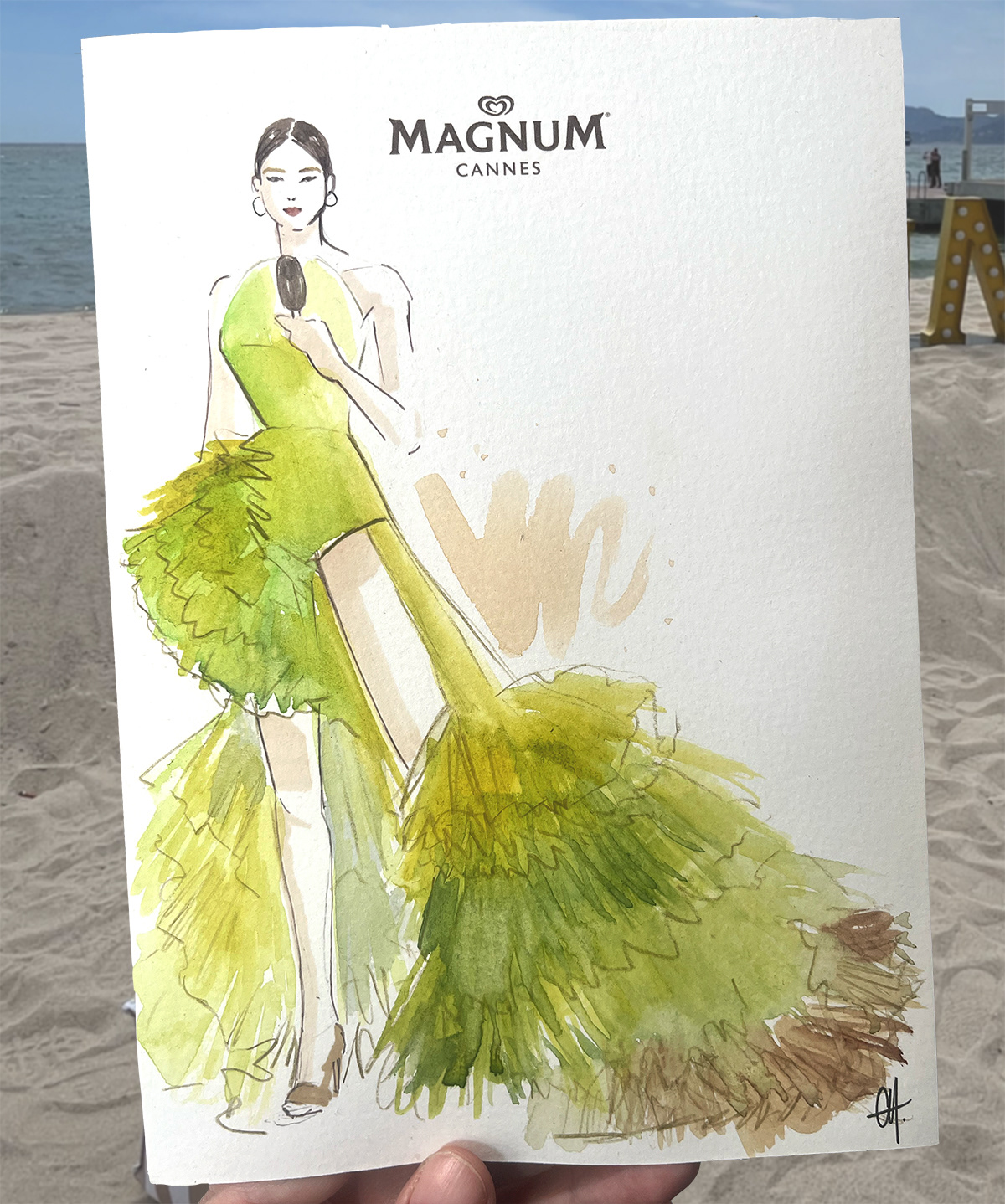Live Darwing Plage Magnum Cannes 26