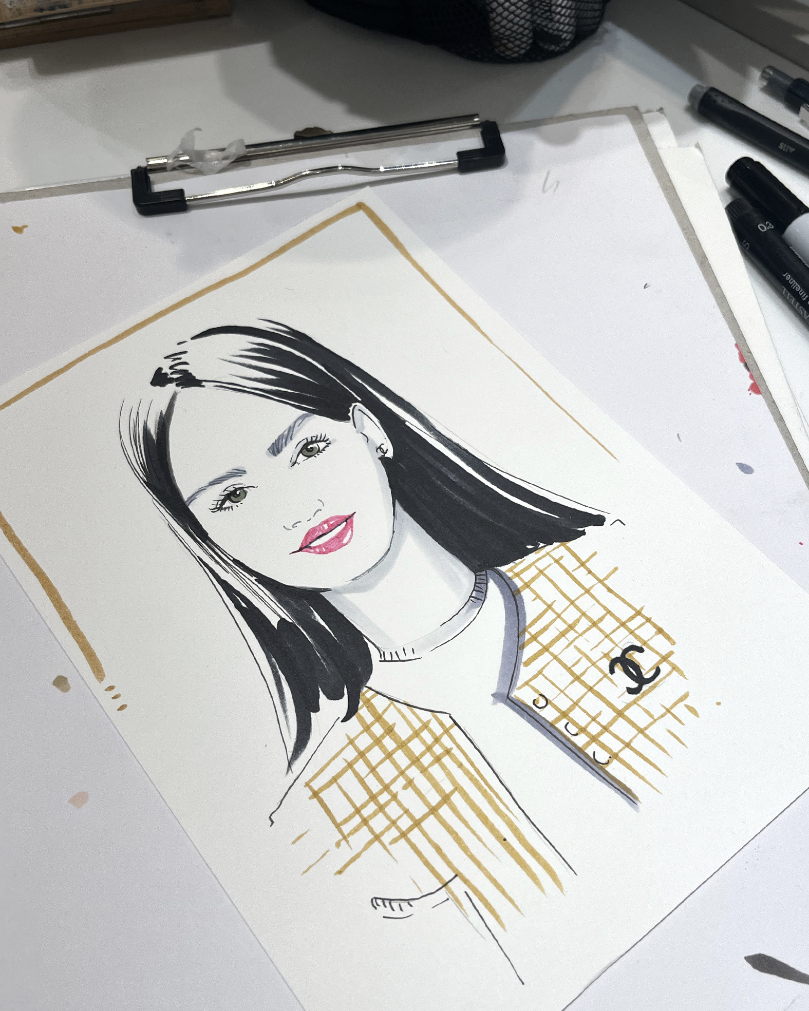 Live Drawing Chanel Beauty Fete des Mères 2024