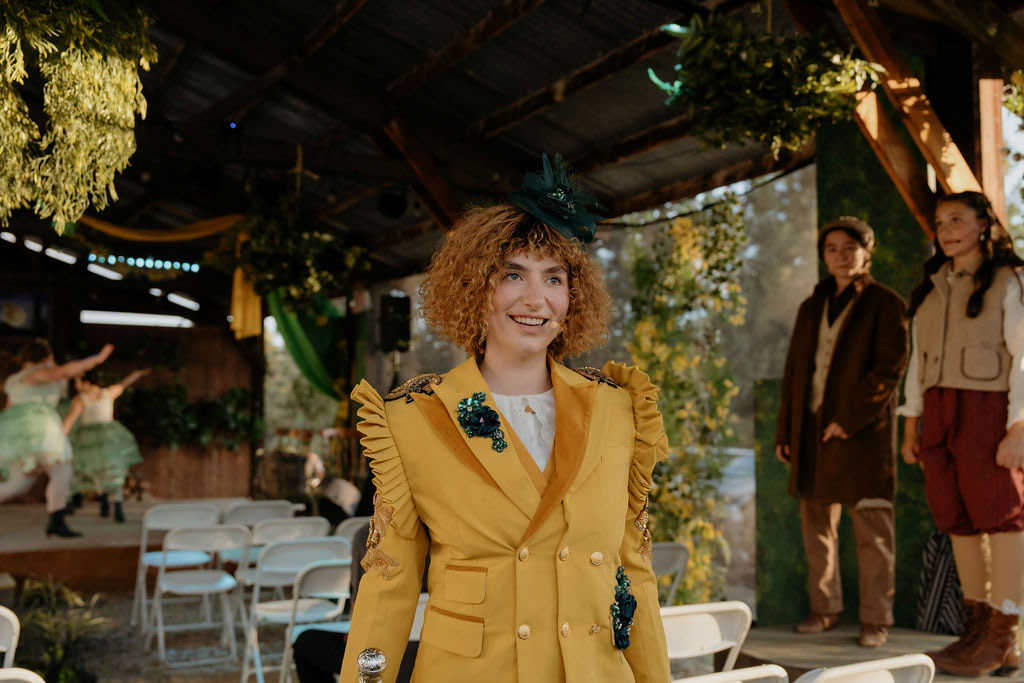 man in yellow suit