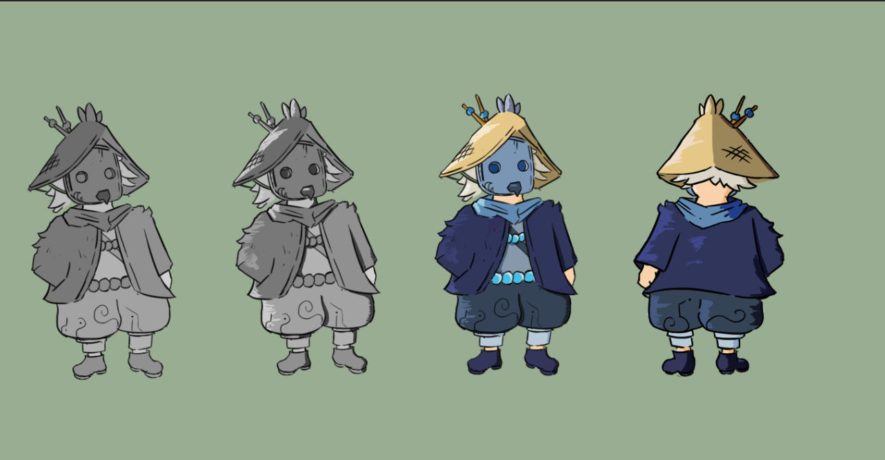 Chara Design réalisé par Hugo Hatchi
