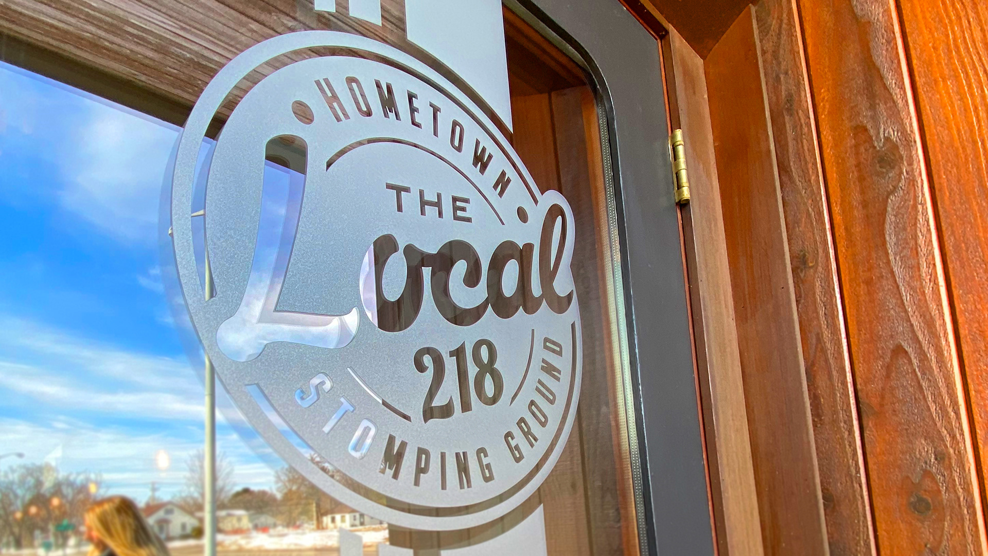 FROSTED GLASS DOOR ART