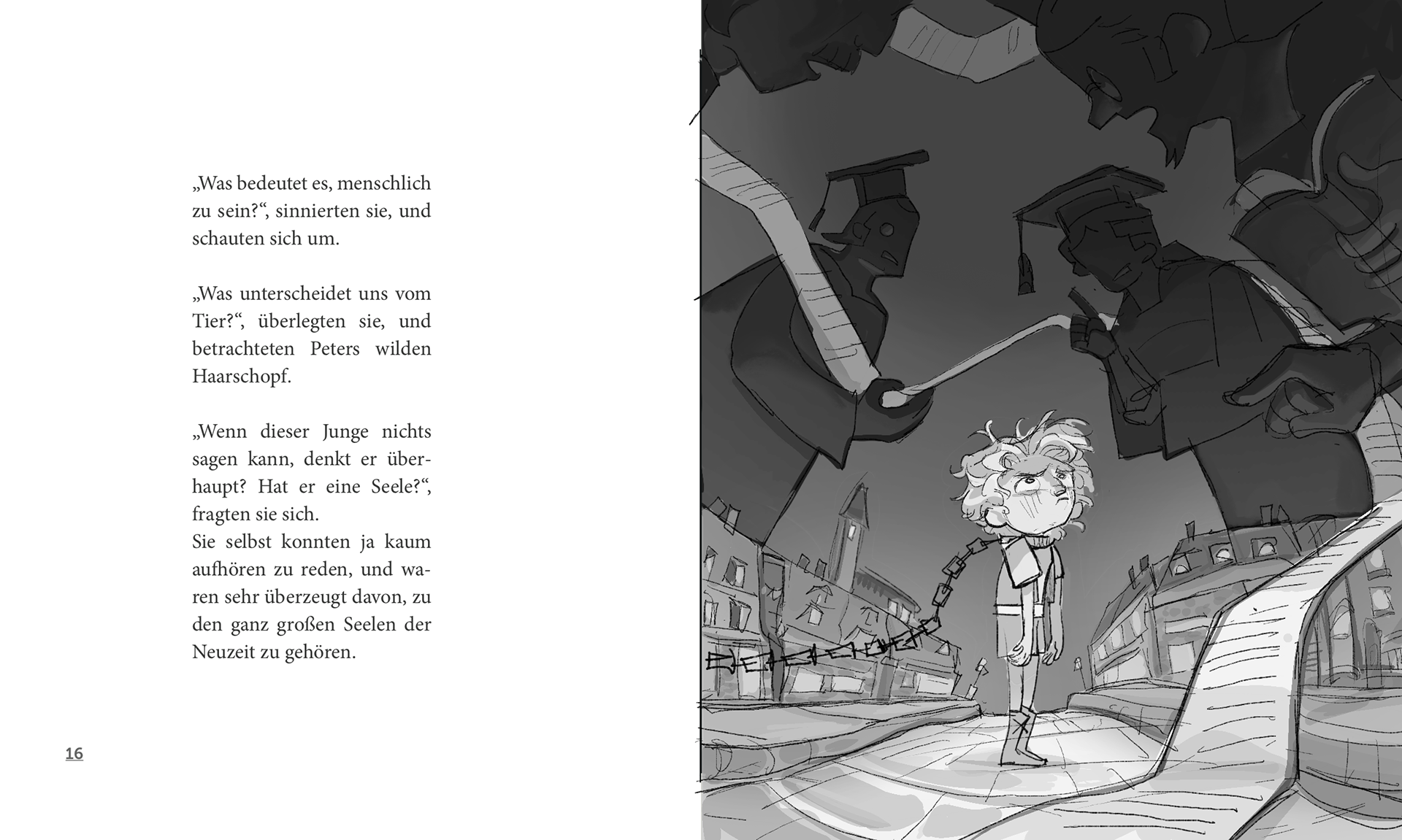 Philosophers debate over his head