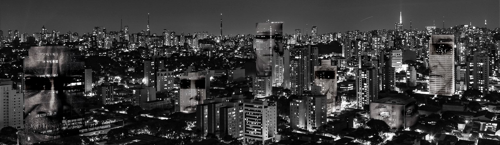 "São Paulo - my city #526 "  Fine art paper pigment print 150w x 53h cm edition of  9