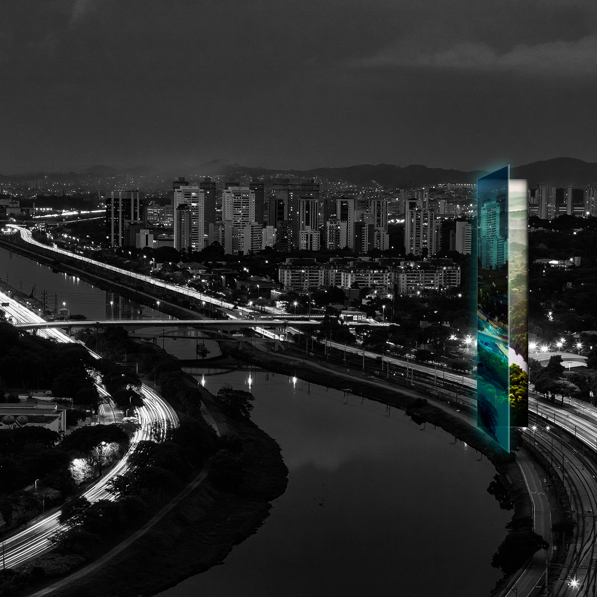 "São Paulo - my city #3 "  Fine art paper pigment print 100w x 100h cm edition of  9