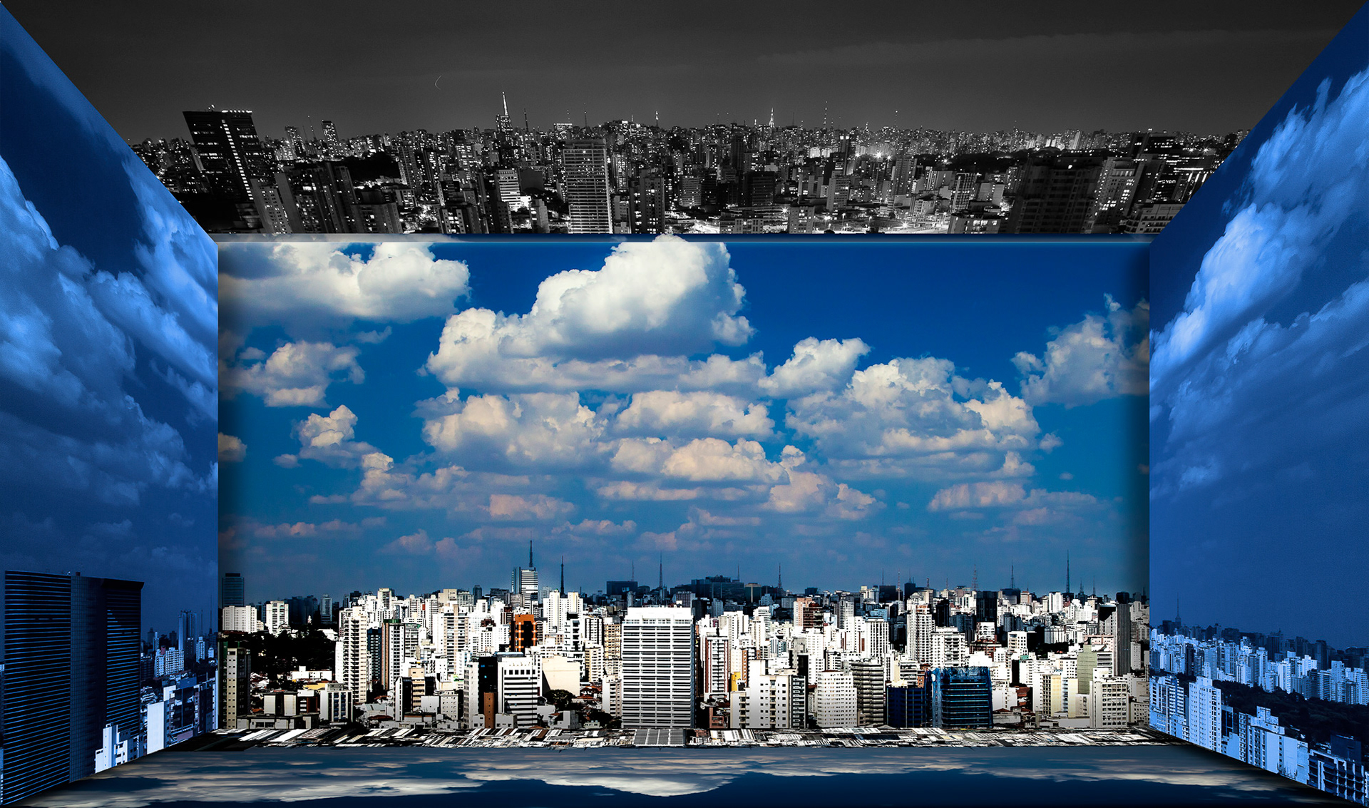 "São Paulo - my city #29 "  Fine art paper pigment print 100w x 59h cm edition of  9