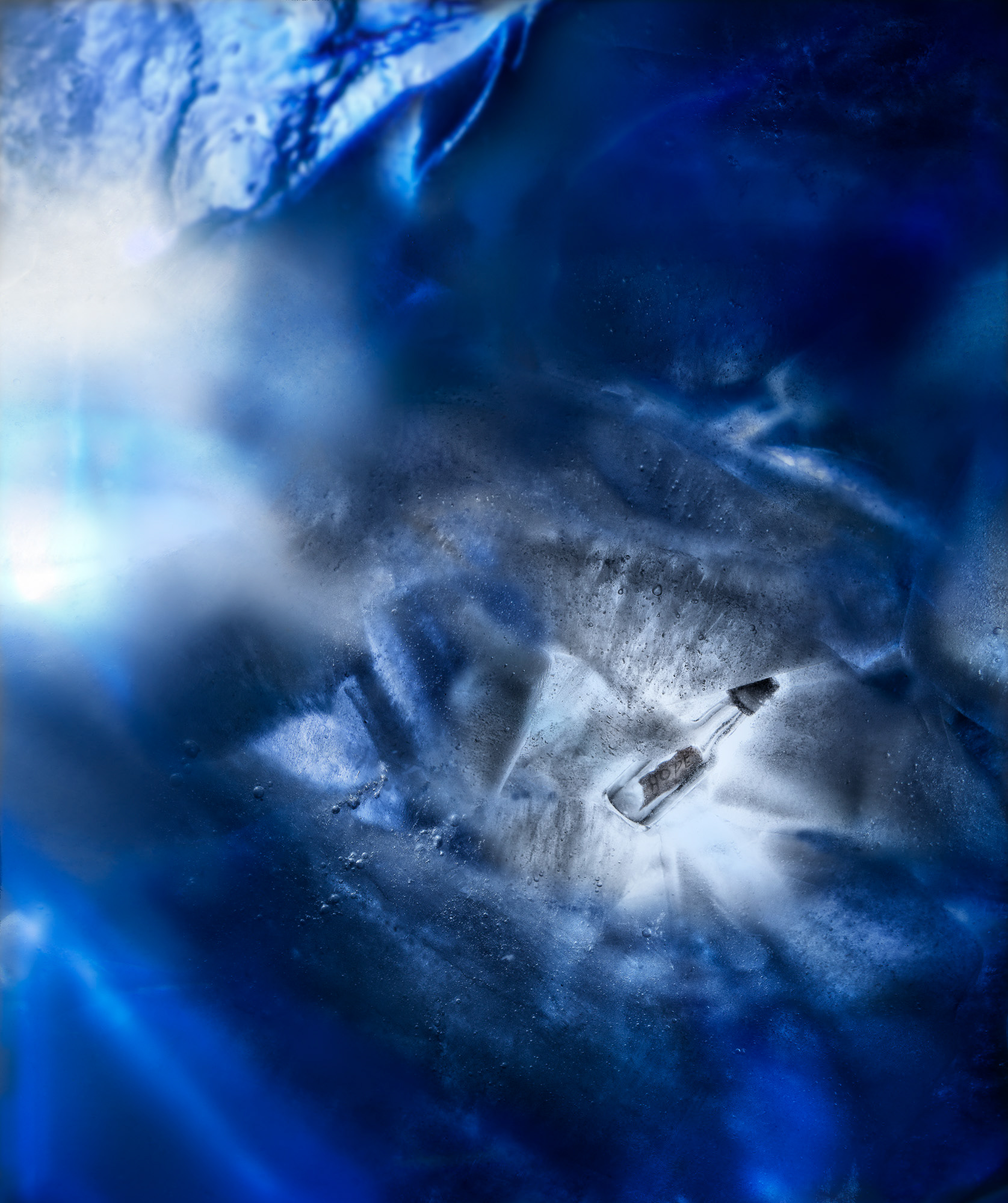 "Pass it on - Inside the iceberg " Fine art paper pigment print 84w x 100h cm edition of 9