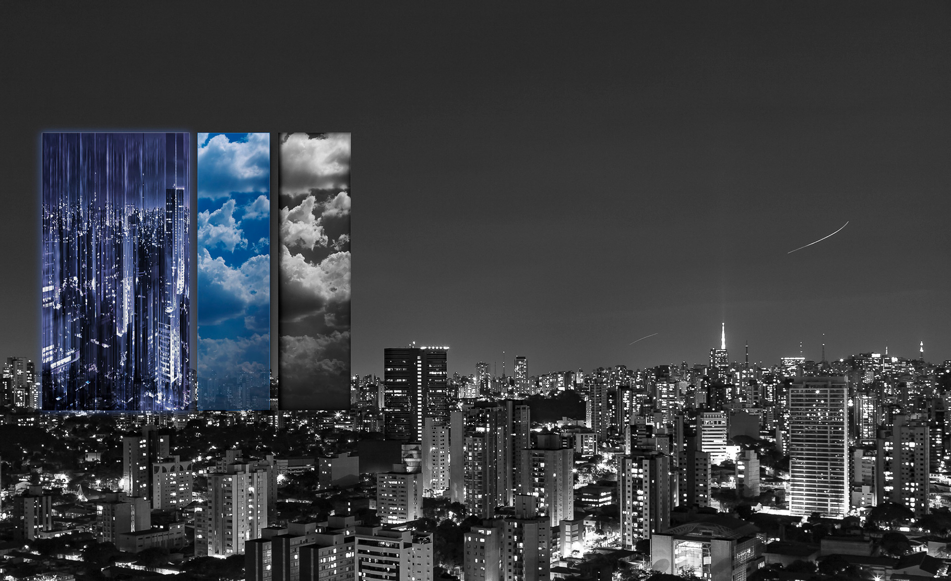 "São Paulo - my city #5 "  Fine art paper pigment print 100w x 51h cm edition of  9