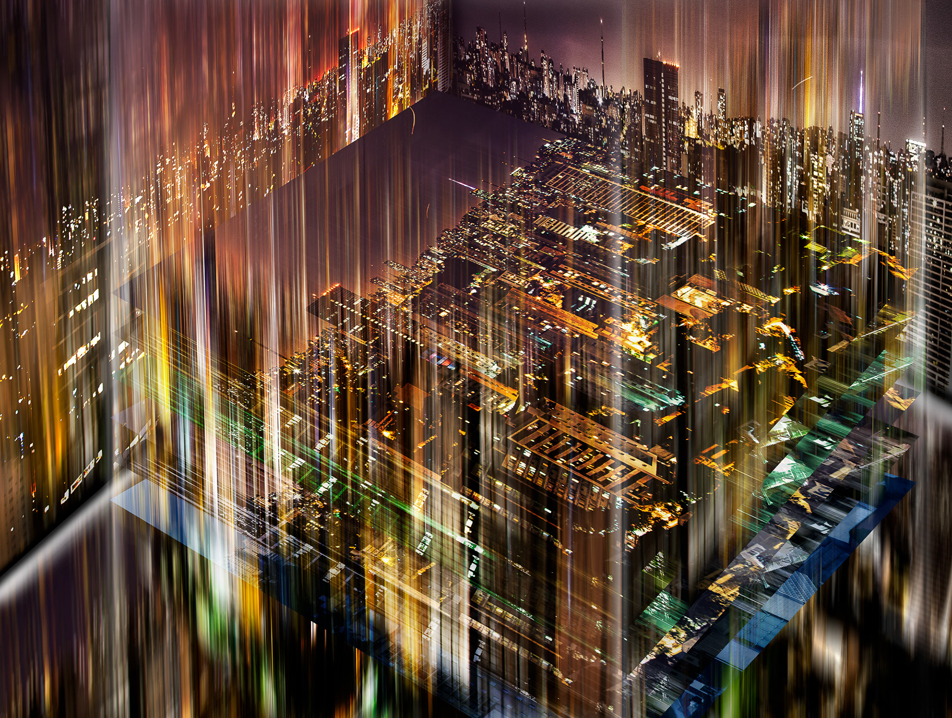 "São Paulo - my city #7 "  Fine art paper pigment print 90w x 67h cm edition of  9