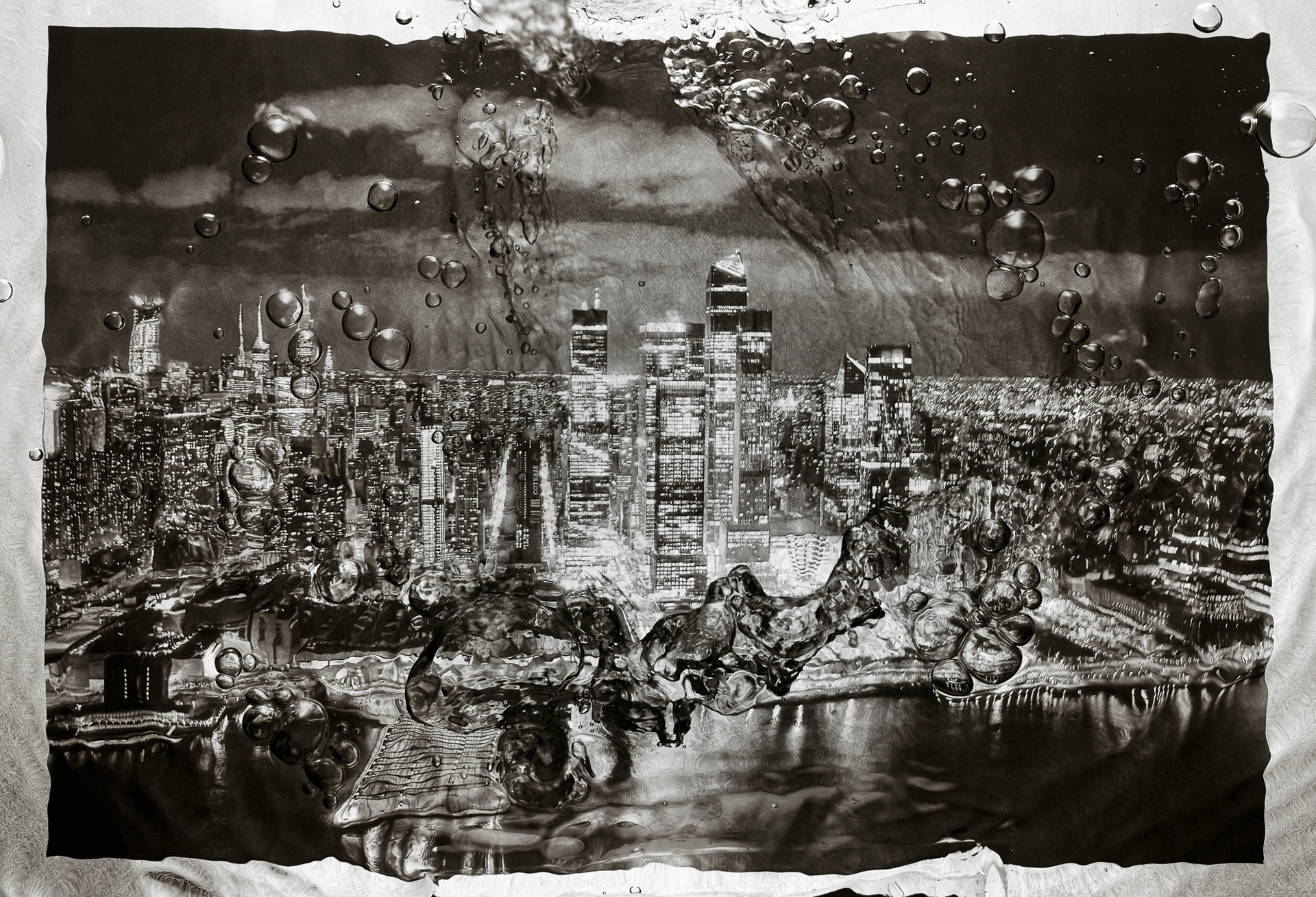 "Uncertain Sky | NYC 3 " Fine art paper pigment print 47w x 70h cm edition of 9