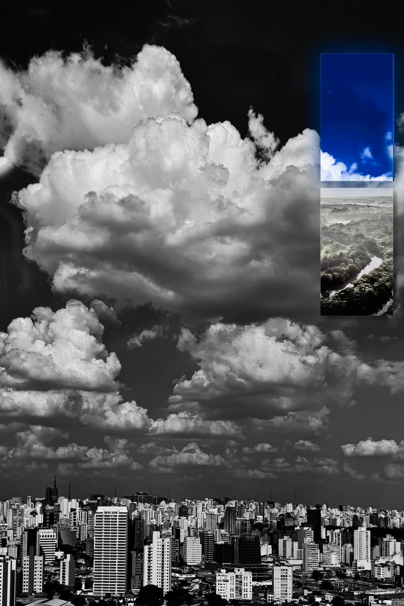 "São Paulo - my city #15 "  Fine art paper pigment print 67w x 100h cm edition of  9
