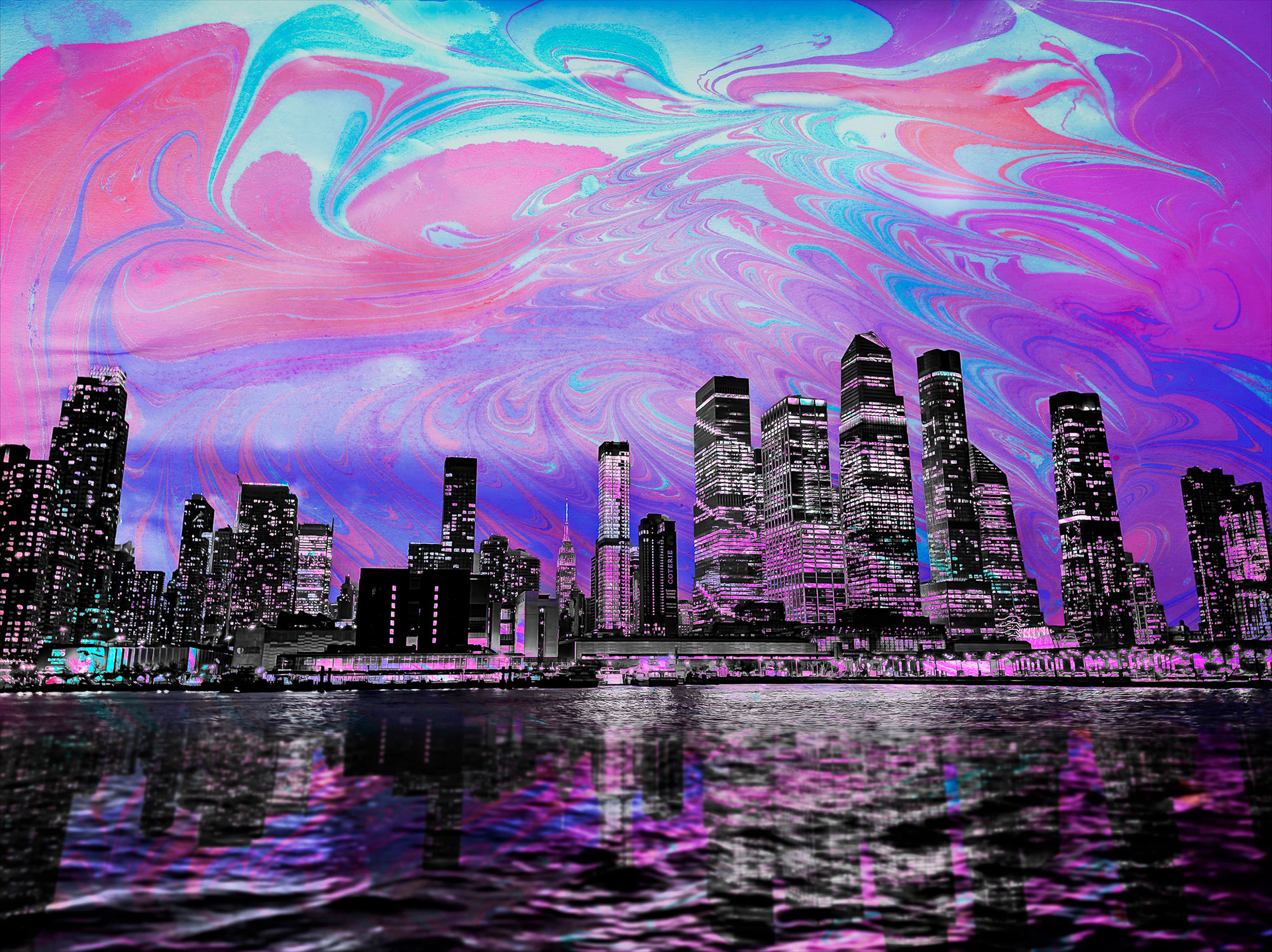 "Uncertain Sky | NYC 12 " Fine art paper pigment print 60w x 54h cm edition of 9