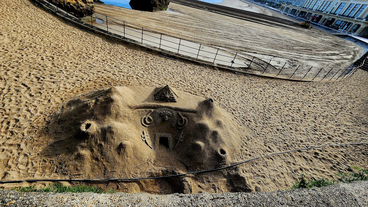 Sand Sculpture in Biarritz