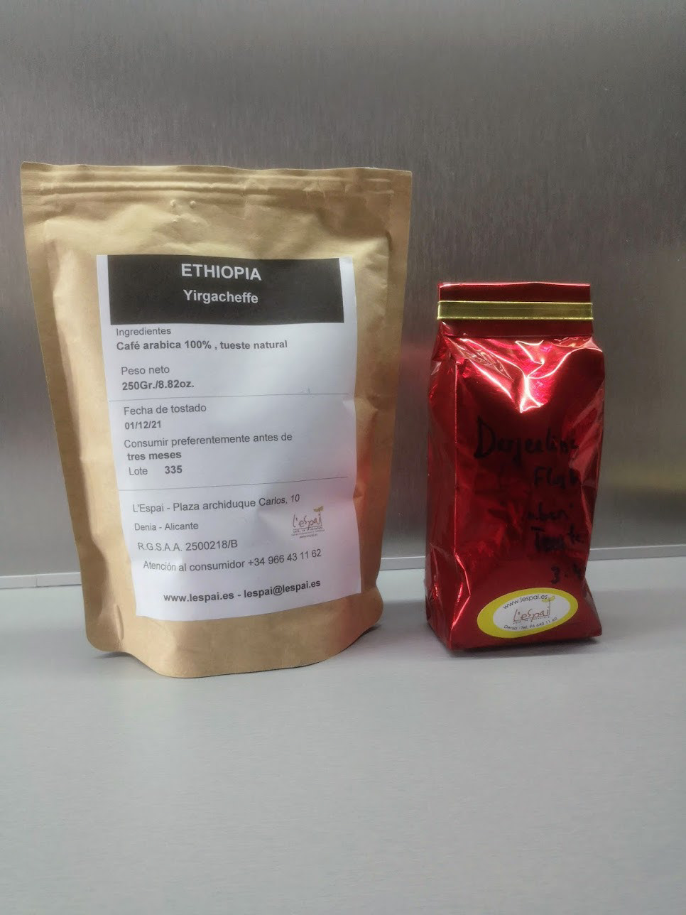 Darjeeling tea and Ethiopian coffee. 