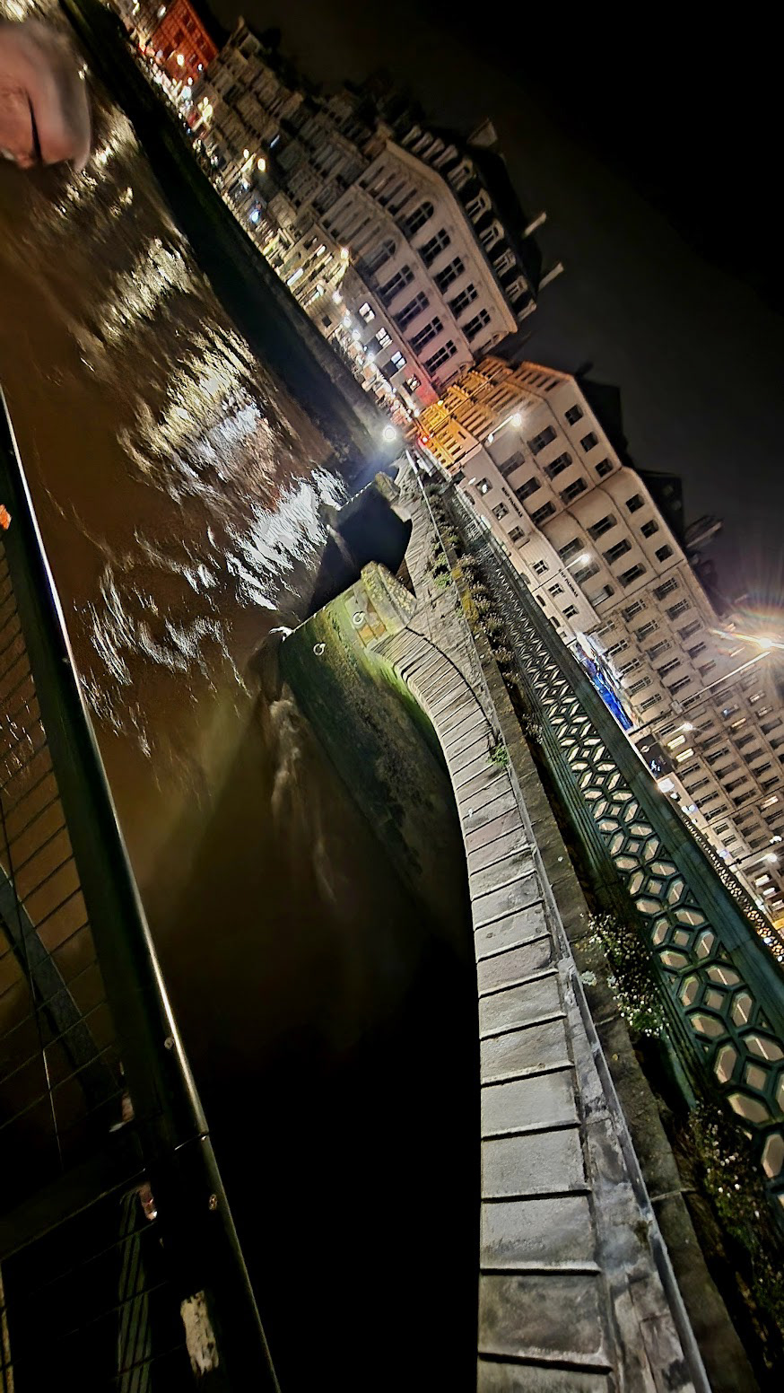 Bridge Over The Adour at Night