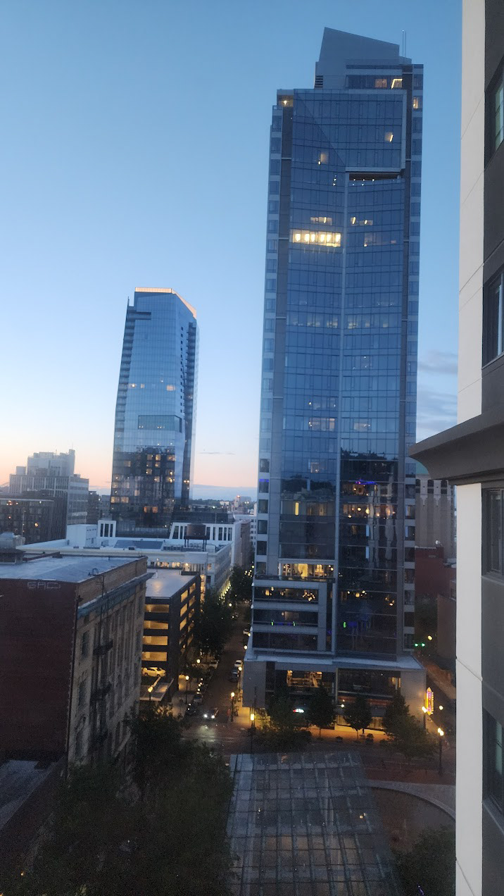 View from The Paramount Hotel from my last two nights in Portland