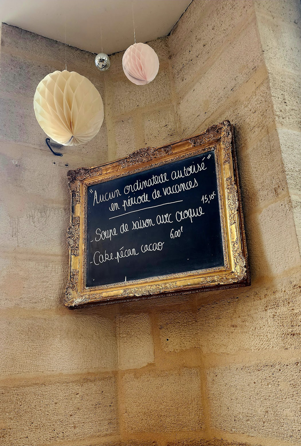 "No computers at all during holidays."