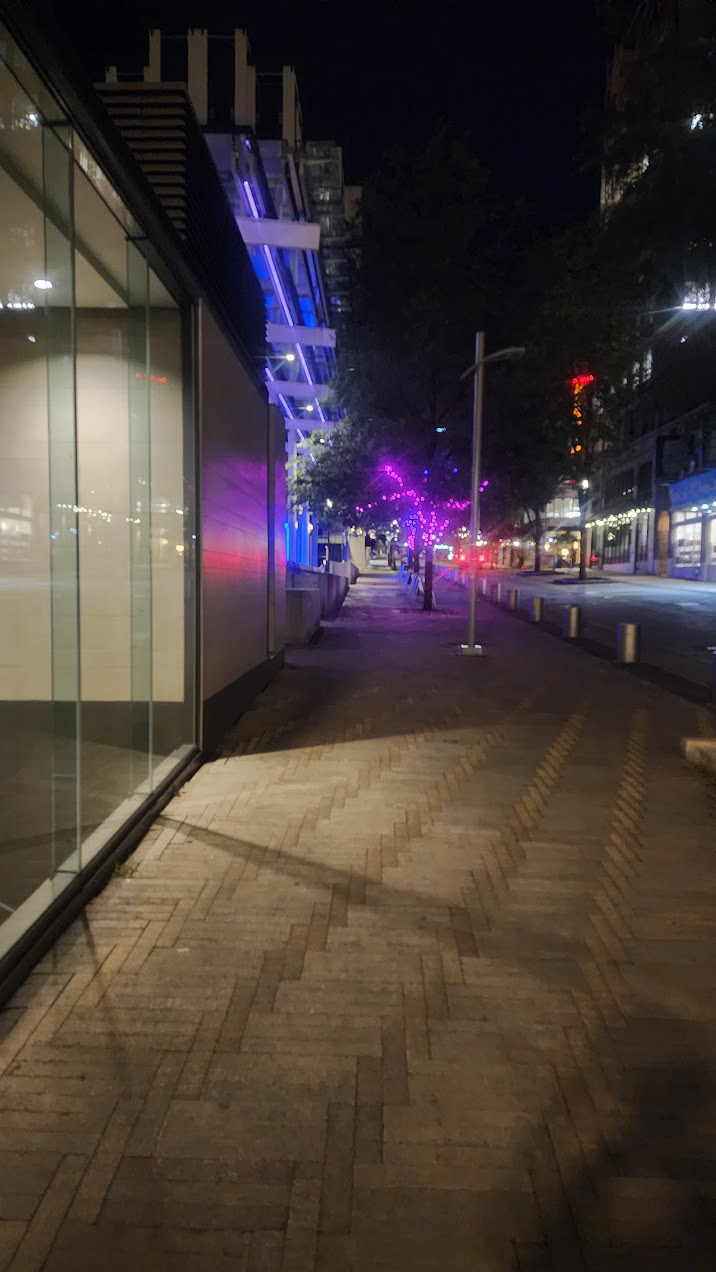 The lights on Broadway. SW Park, actually