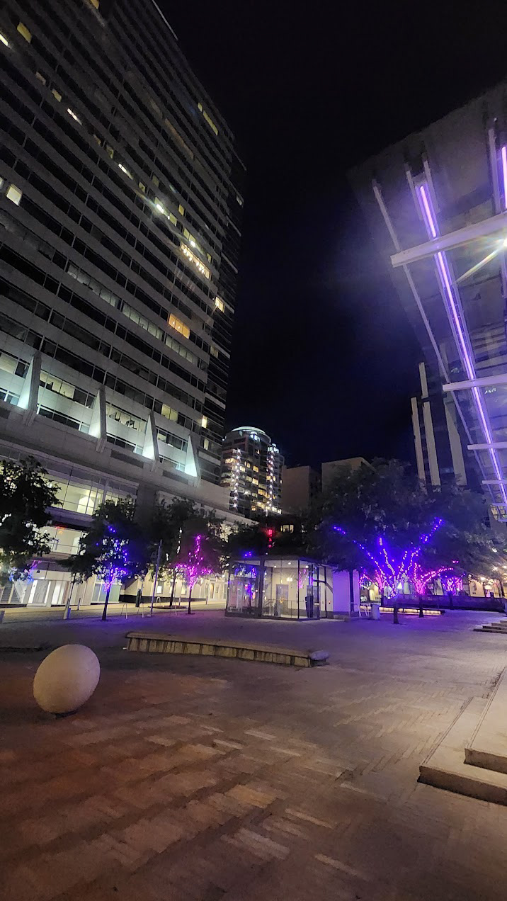 director park. with 700 parking spaces beneath it.