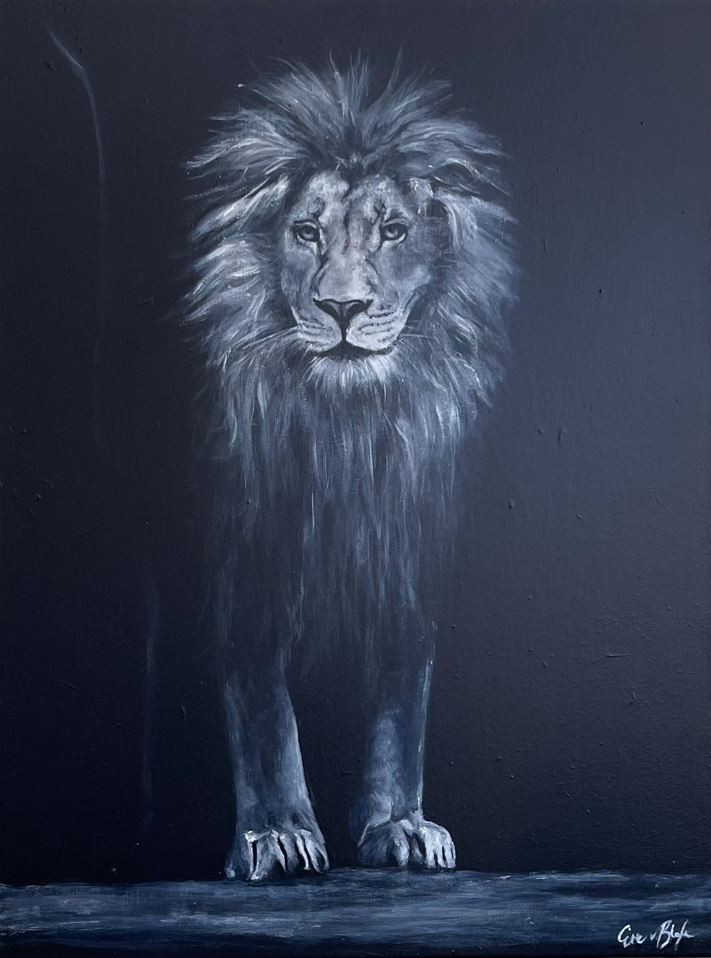 "LION" 24 in. x 36 in.