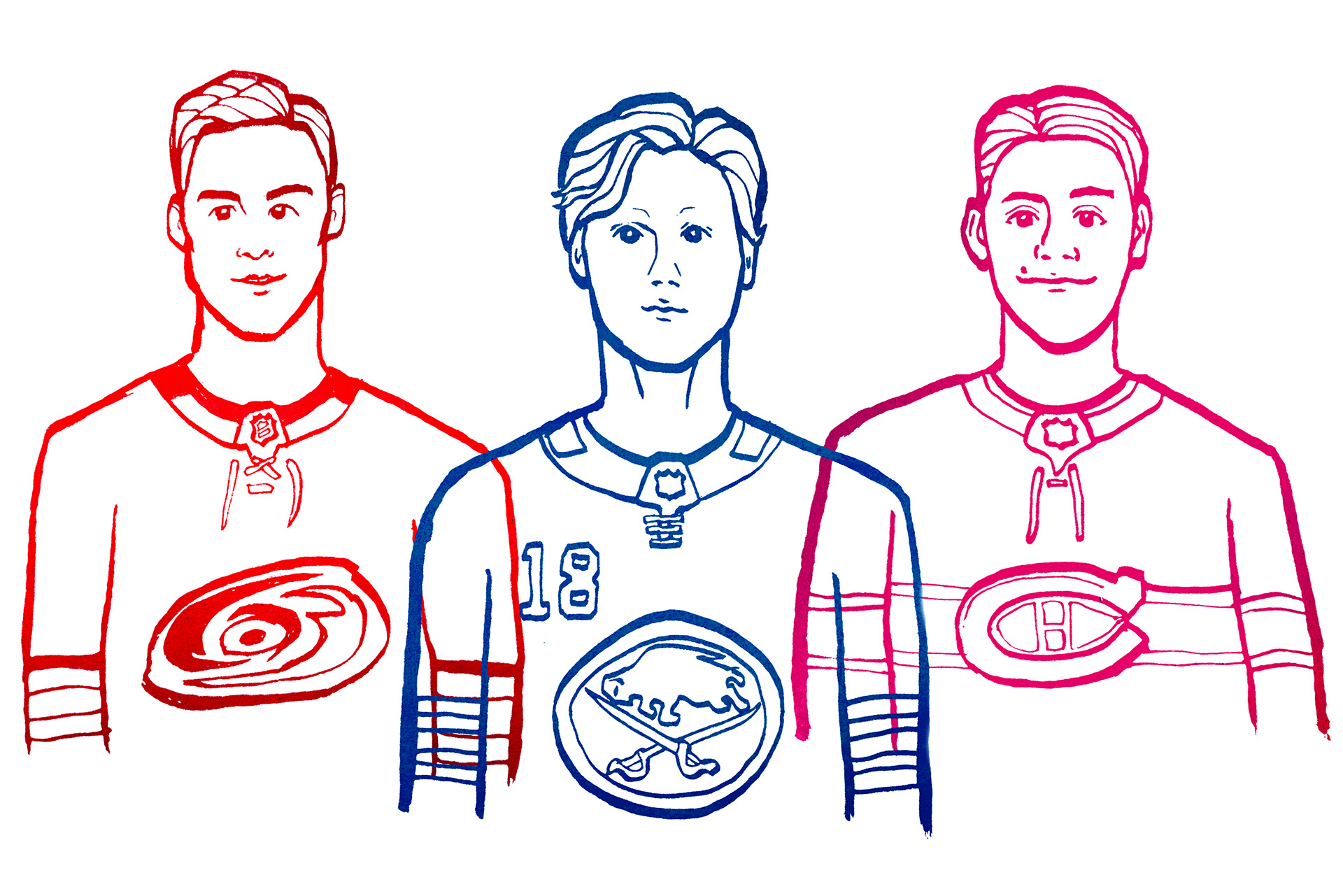 2018 NHL Entry Draft Top Picks Andrei Svechnikov, Rasmus Dahlin & Jesperi Kotkaniemi by Eeva-Stiina Niemi
