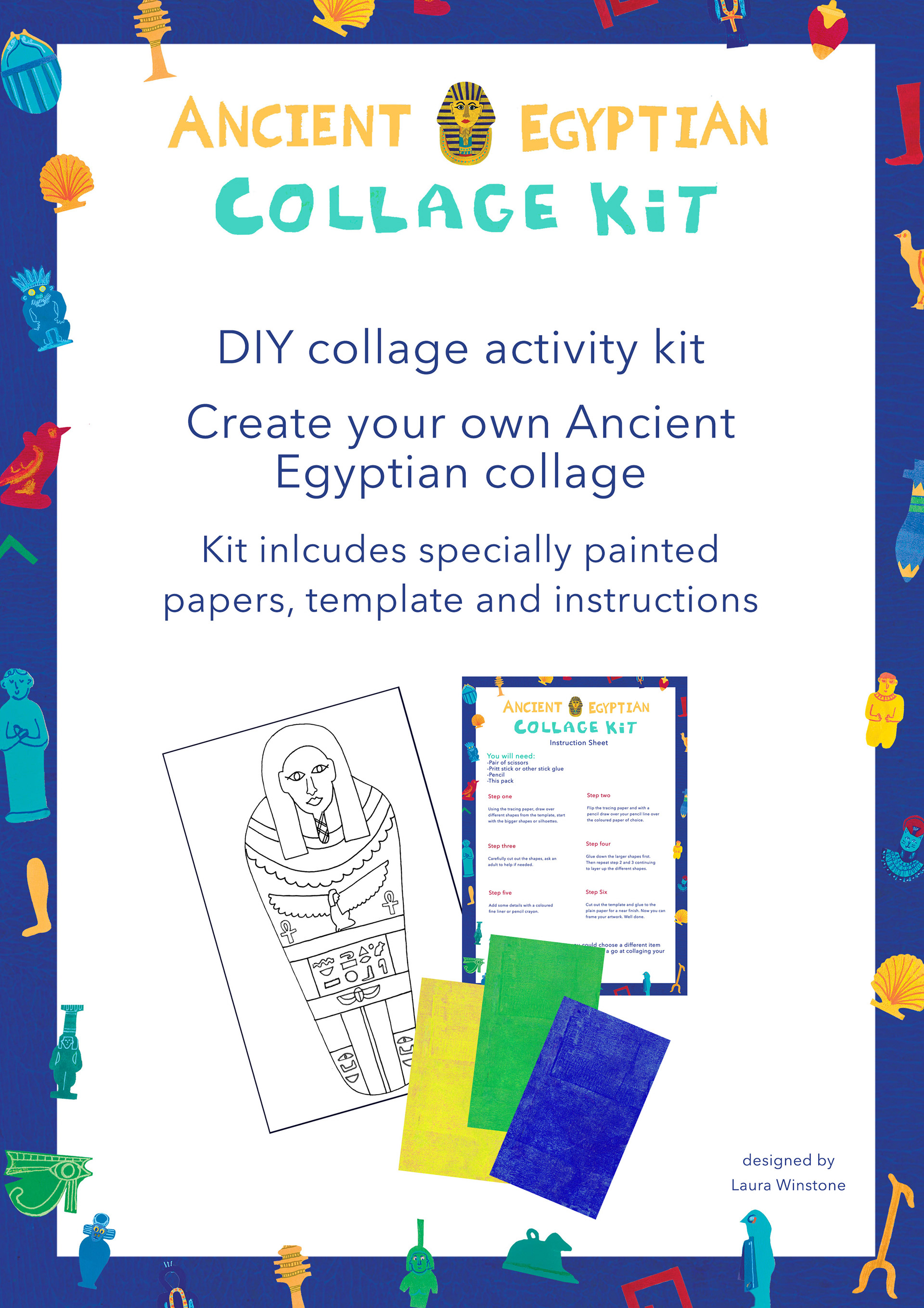 Collage packs for The chuffed store