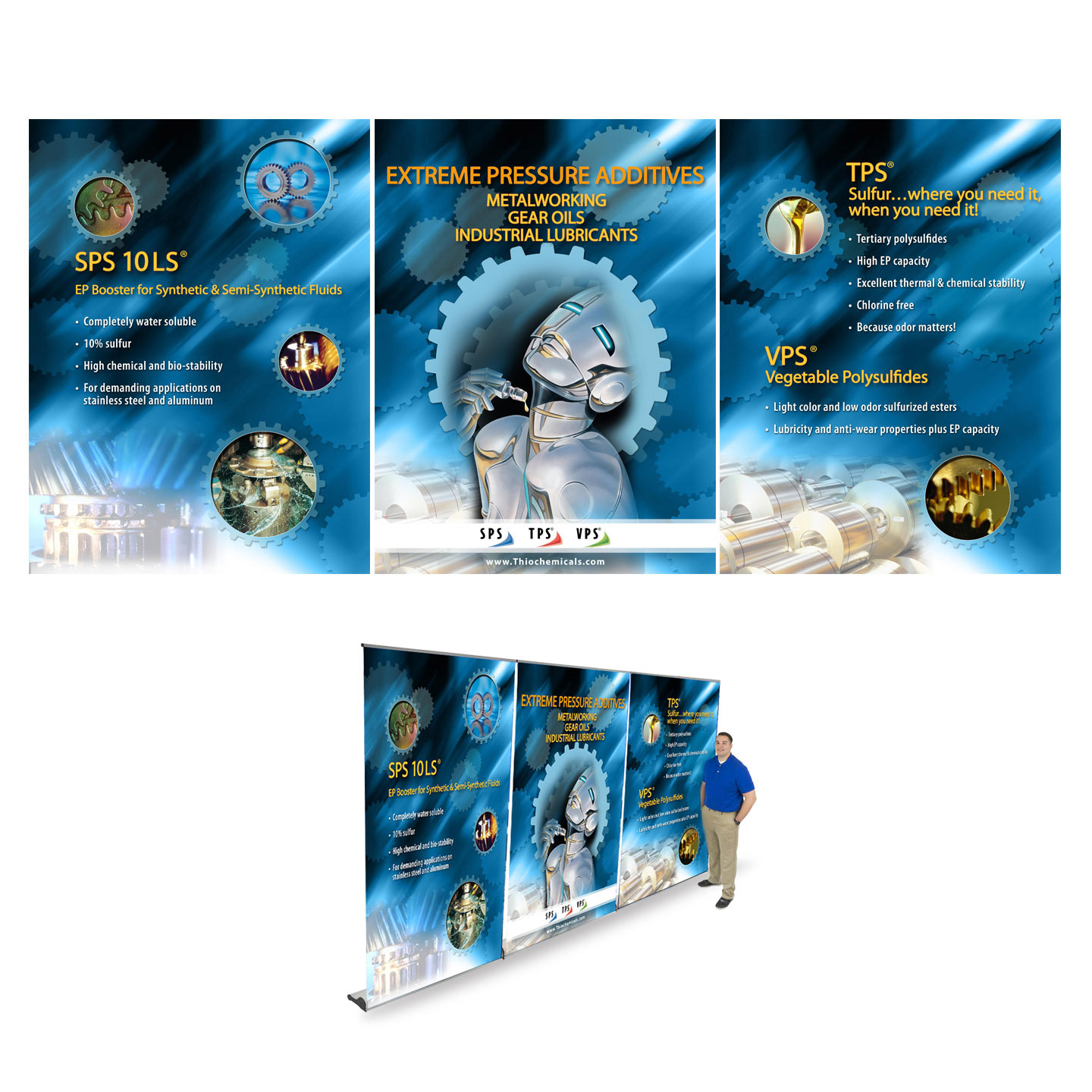 ARKEMA Industrial Lubricants Trade Show Exhibit Panel design