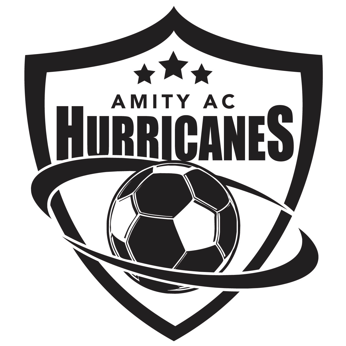Amity AC Hurricanes Soccer Logo