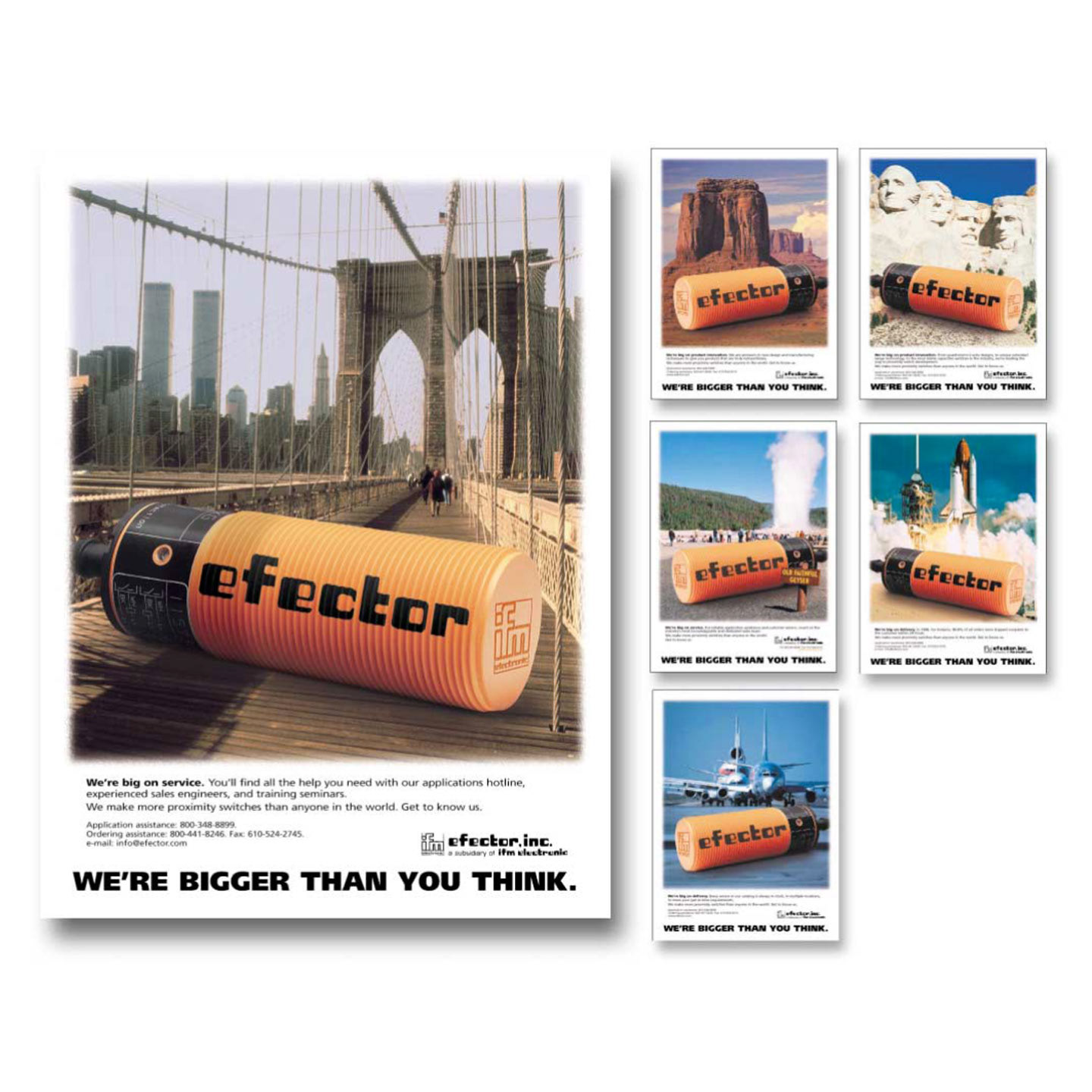 ifm Efector 1pg Awareness Print Ad Campaign design