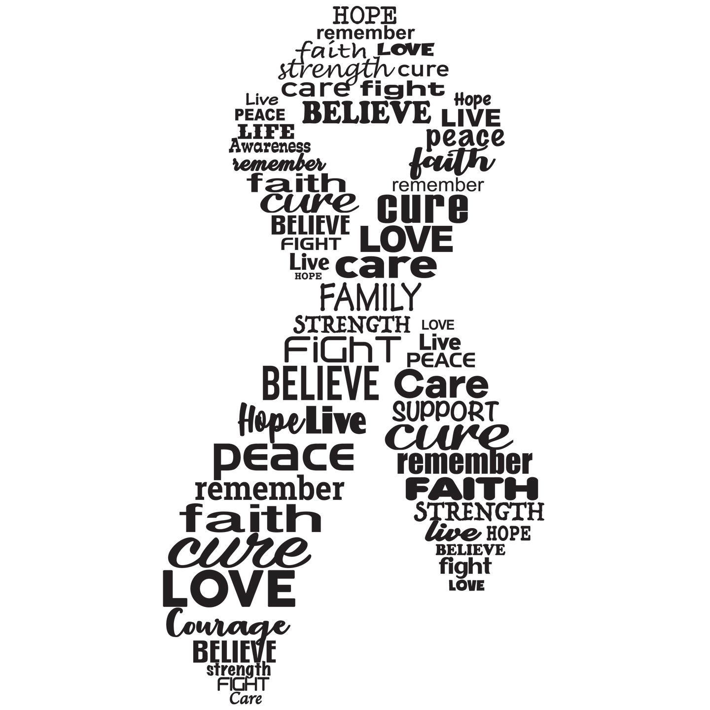HOPE Ribbon Apparel Logo