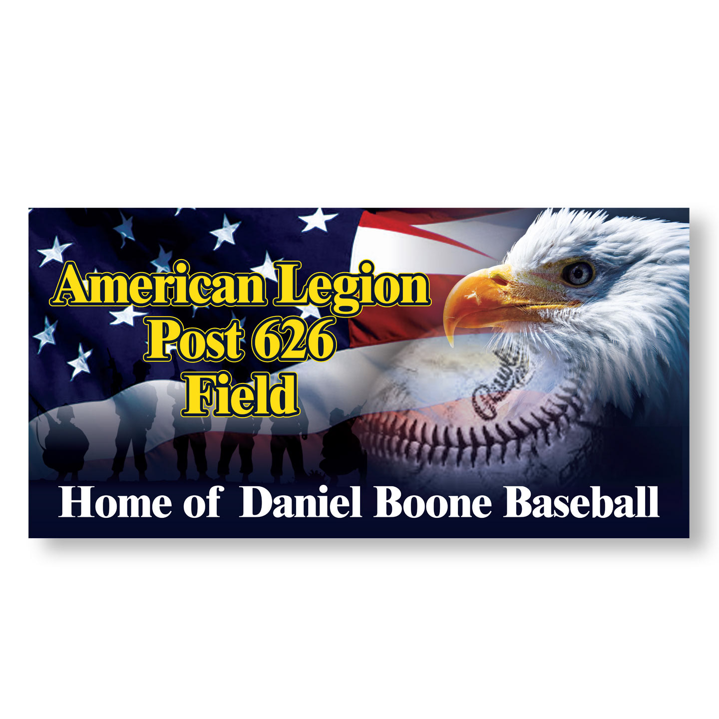 96x48 American Legion Vinyl Banner design