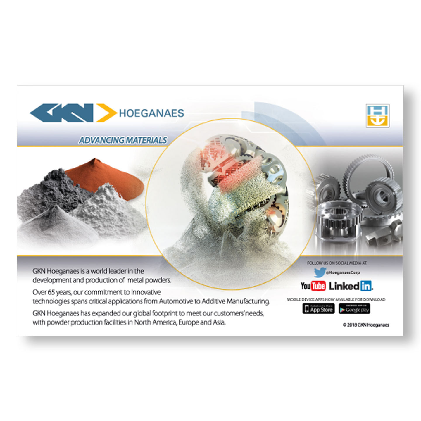 GKN Hoeganaes 1/2pg Capability Print Ad design