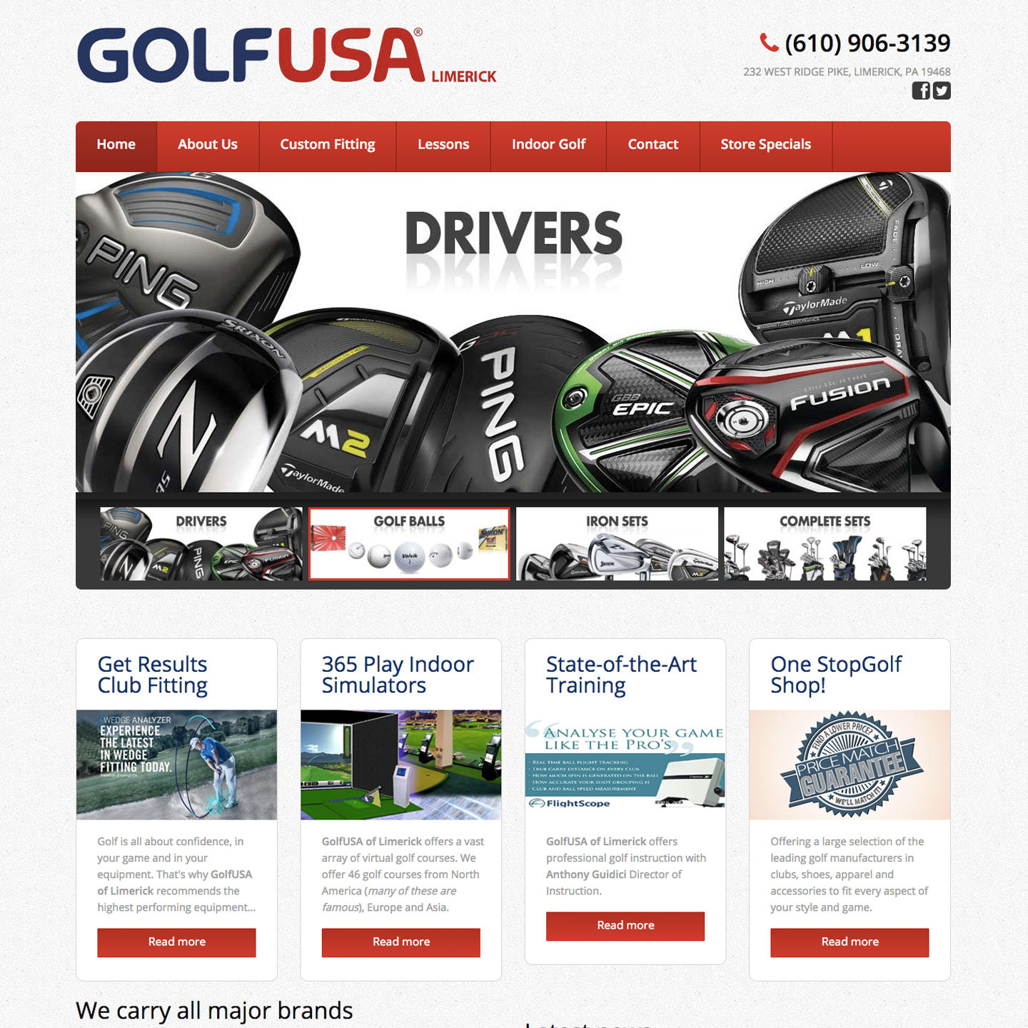 golfusalimerick.com website design