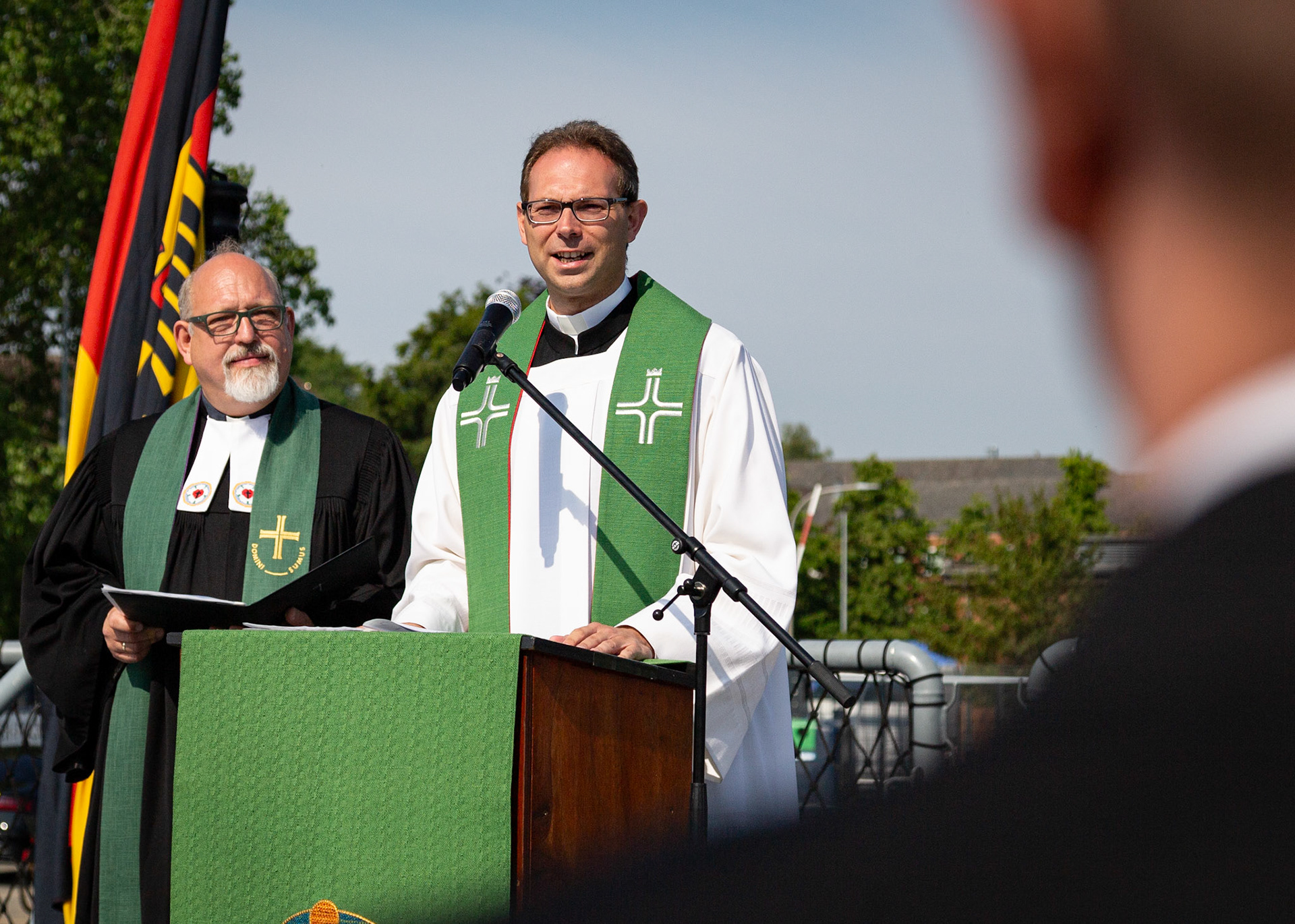 Gottesdienst auf der Fregatte Bayern