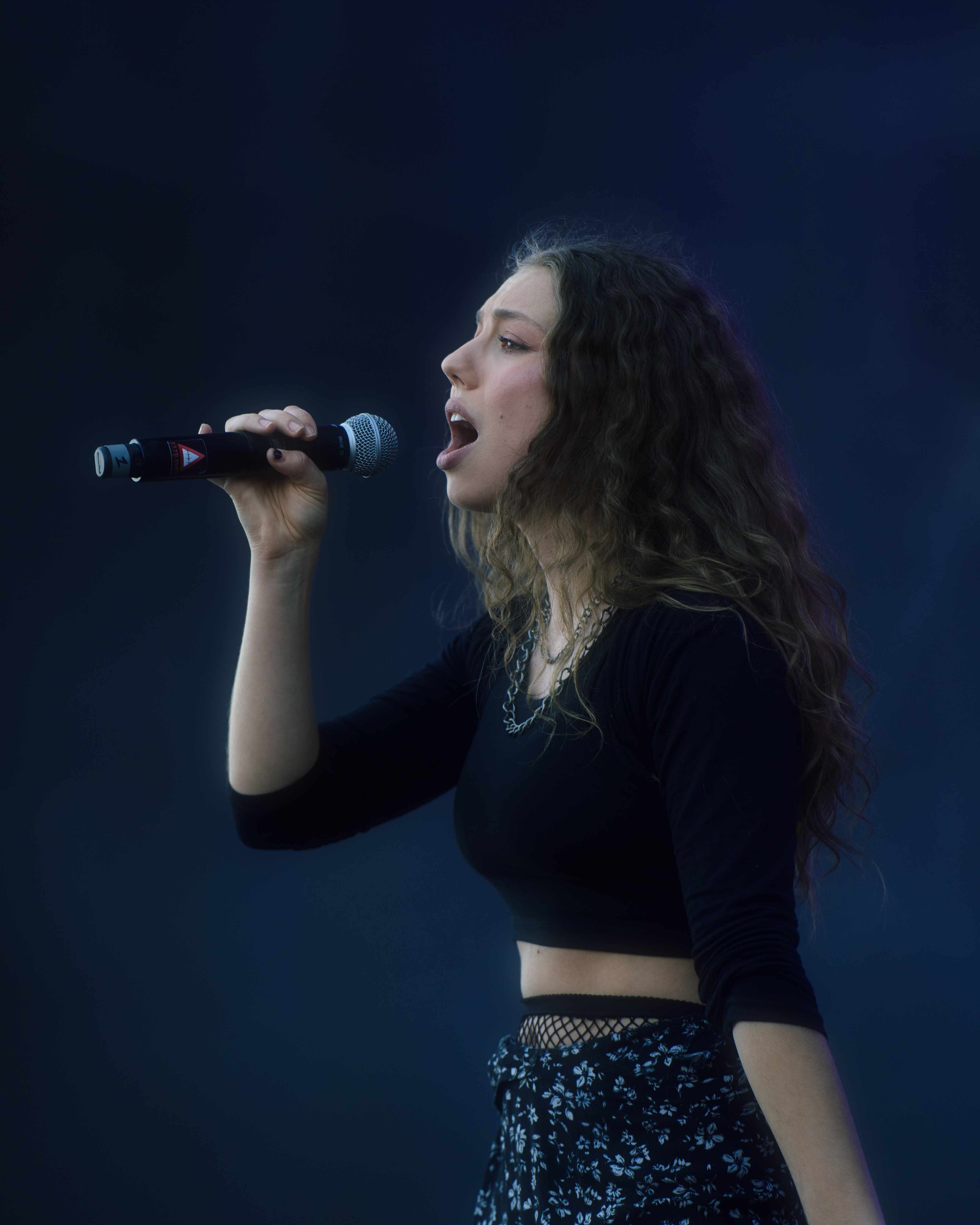 Olympe Chabert on stage shot by us
